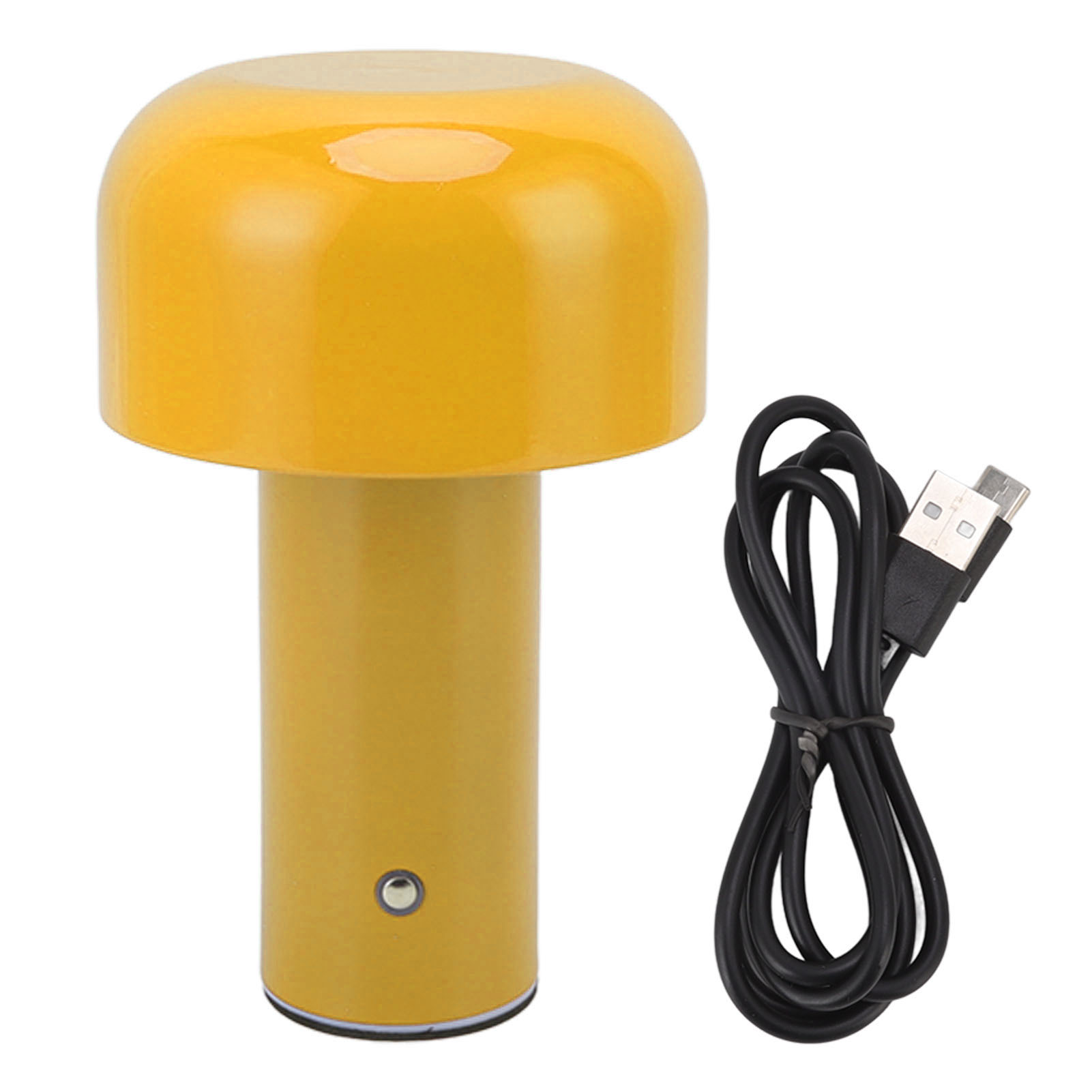 Kabellose Led-pilz-schreibtischlampe, Modernes Design Aus Eisen Und Acryl, Usb-c-aufladbar, 3 Farbtemperaturen, Stufenlose Touch-dimmung, Ideal Für Schlaf- Oder Wohnzimmer