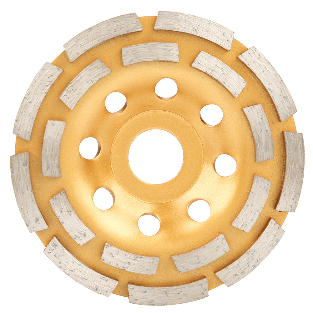 115 Mm Doppelreihige Gold-diamanttrennscheibe Für Winkelschleifer, Beton, Ziegel, Stein, Ø 20 Mm, Nass-/trockenbearbeitung, 1 Stück