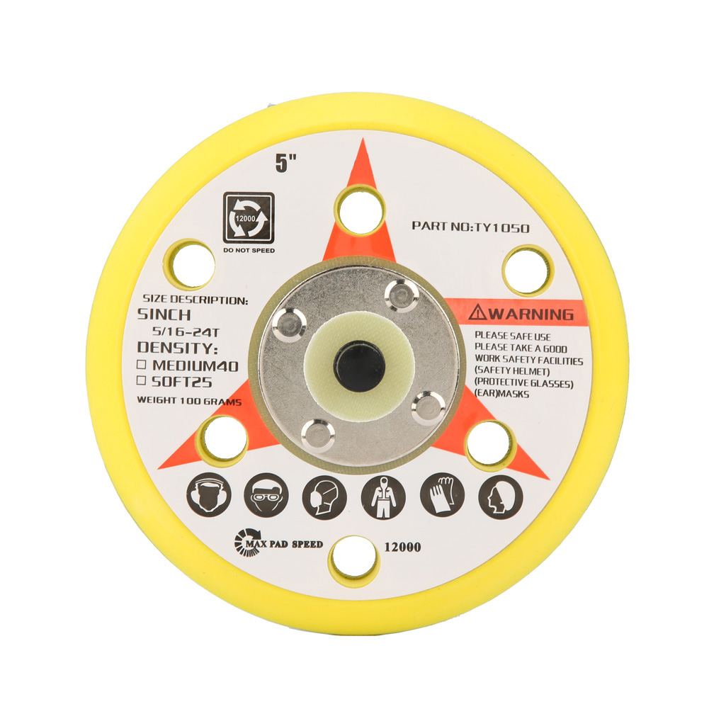 Selbstklebende Schleifscheibe Nr. 02, 12,5 Cm – Leder & Pu Für M8-druckluftschleifer, 6 Löcher, Kratzfeste Oberfläche