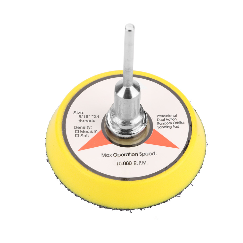 Pneumatische Schleifscheibe Nr. 02, 5 Cm Durchmesser, 3 Mm Pu-schaft, Für Druckluftschleifer, Klettverschluss, Ideal Zum Feinschleifen Von Metallen Und Holz