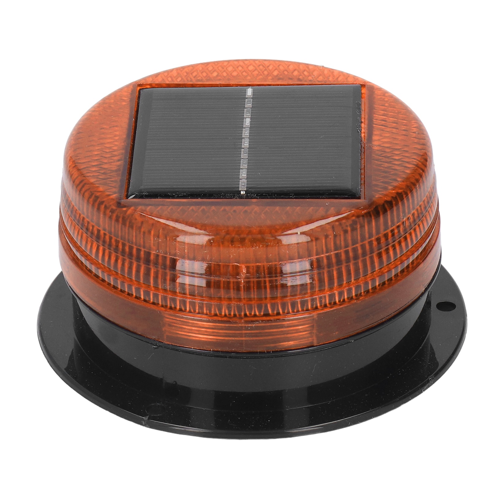 Solarbetriebene Blinkleuchte Für Baustellen, 8 Gelbe Leds, Wasserdicht Und Autark, Verkehrszeichen Für Die Sicherheit Auf Baustellen Und Bei Öffentlichen Arbeiten.