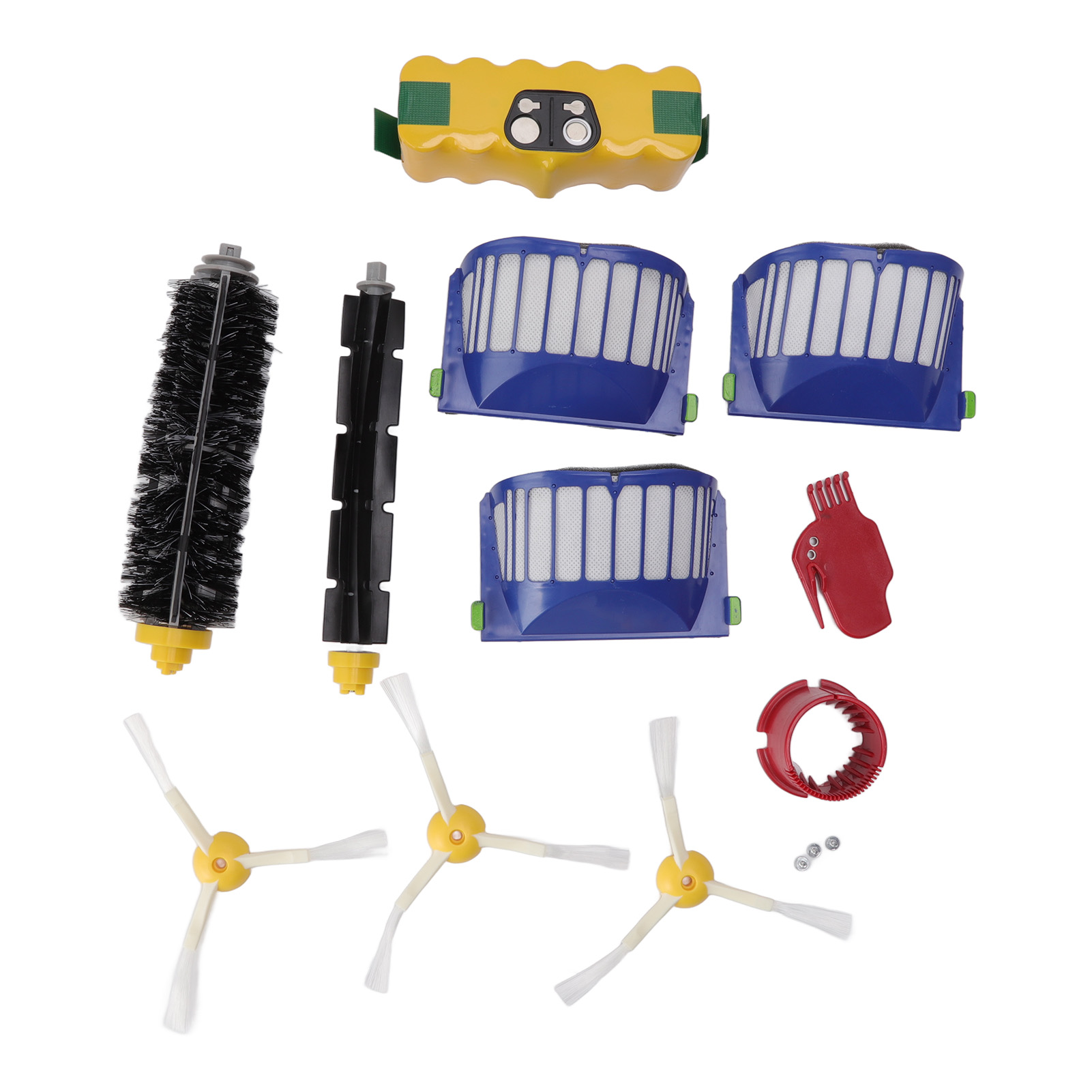 14-teiliges Set Für Roomba: 14,4-v-3500-mah-nimh-akku, Mittel- Und Seitenbürsten, Hochleistungsfilter