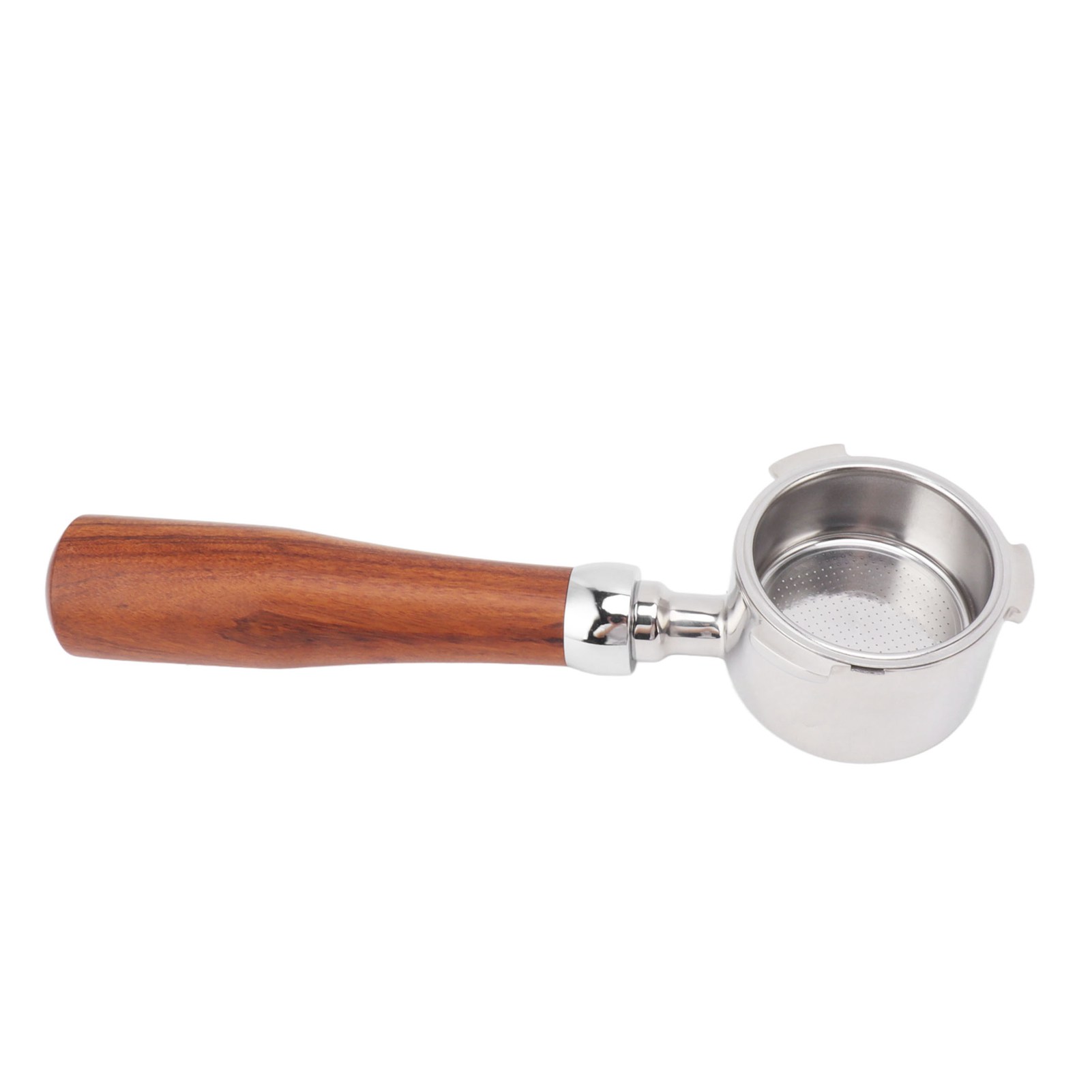 Bodenloser Siebträger 51 Mm, Kompatibel Mit Delonghi Ec0680 Und Ec0685, Edelstahl 304, Holzgriff, Espresso-extraktion