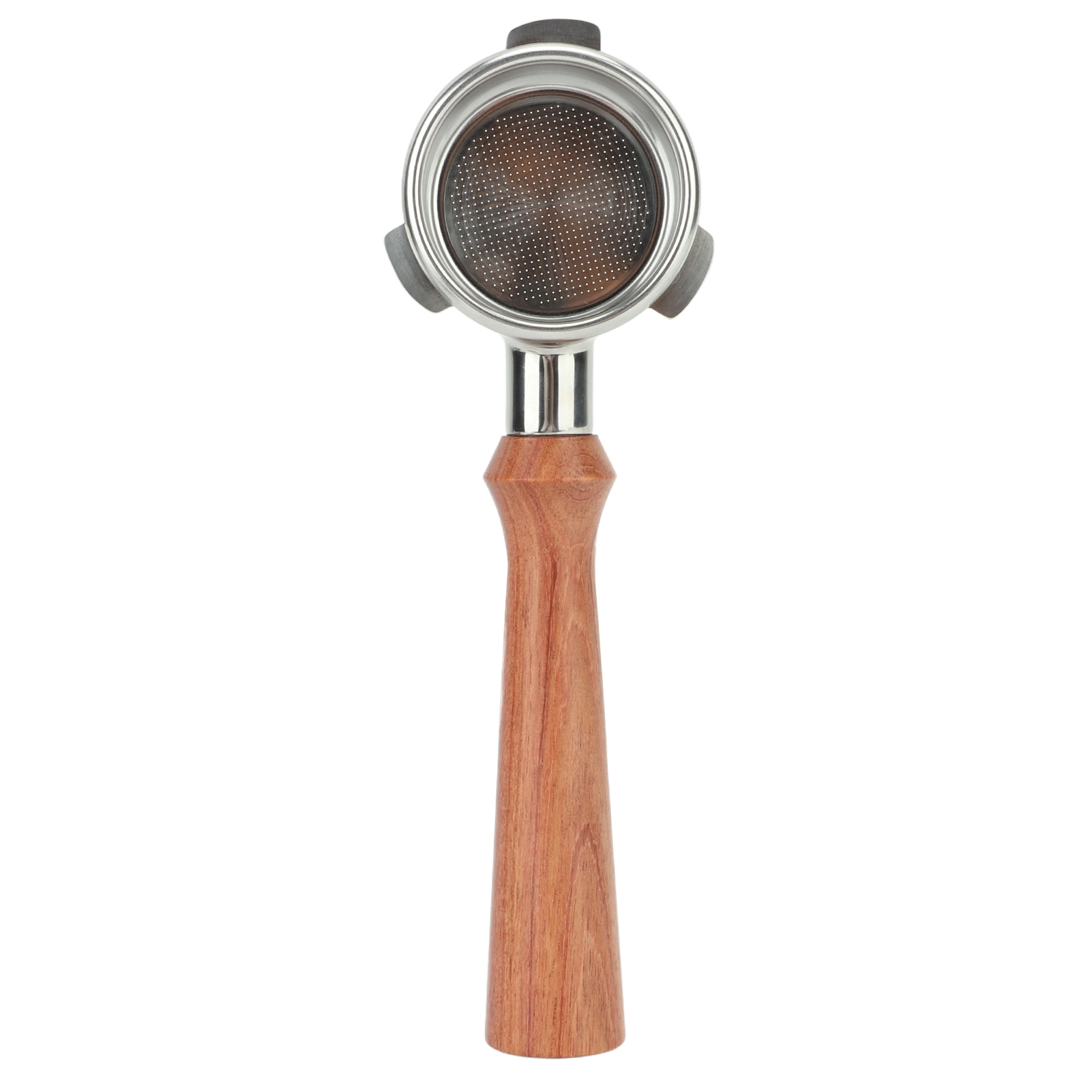 Bodenloser 54-mm-siebträger Für Breville 870/880, Griff Aus Rosenholz Und Edelstahl