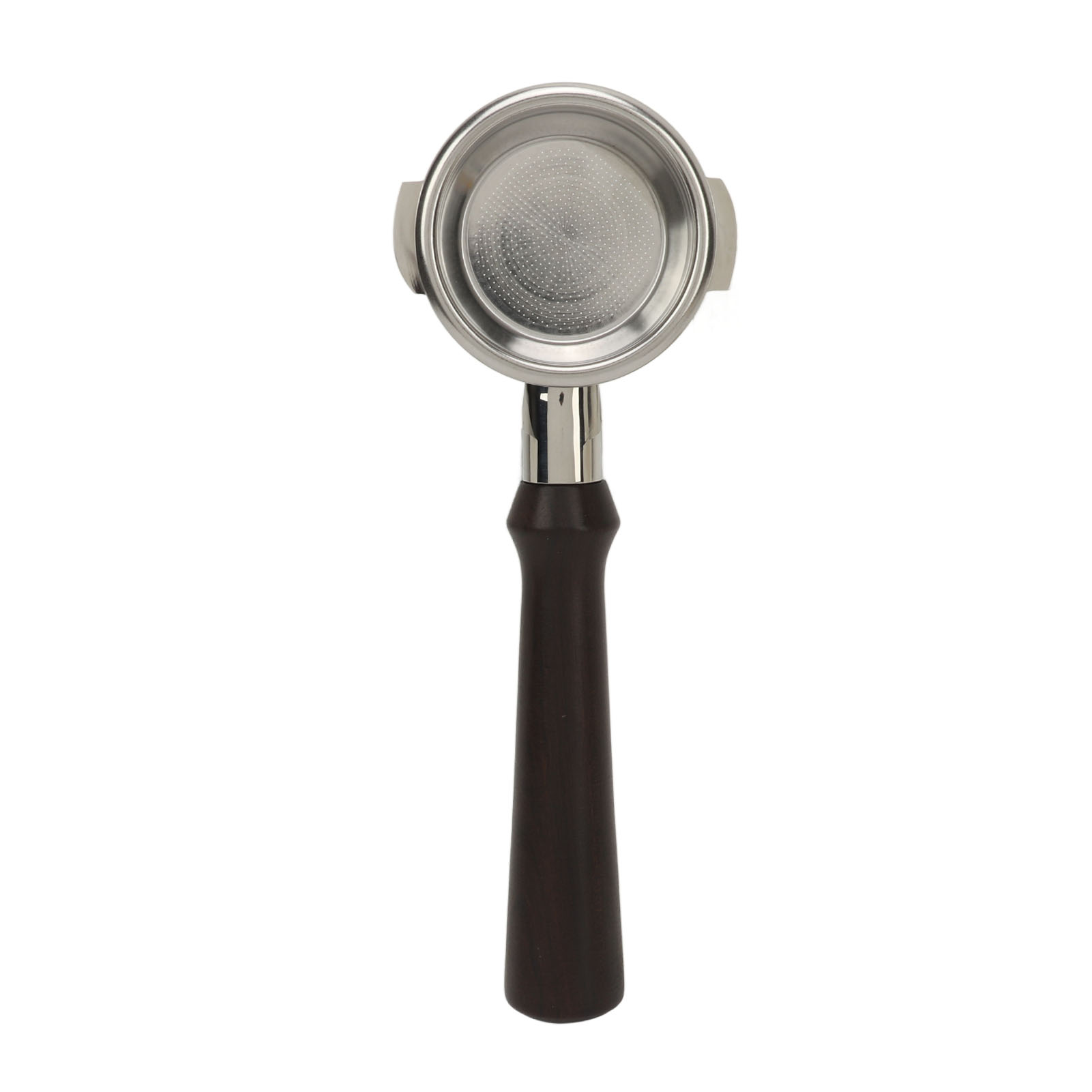 58-mm-siebträger Ohne Boden, Expobar E61 Edelstahl, Mahagoniholz, Ultrafeines Siebgewebe, Präzise Extraktion, Ergonomisch