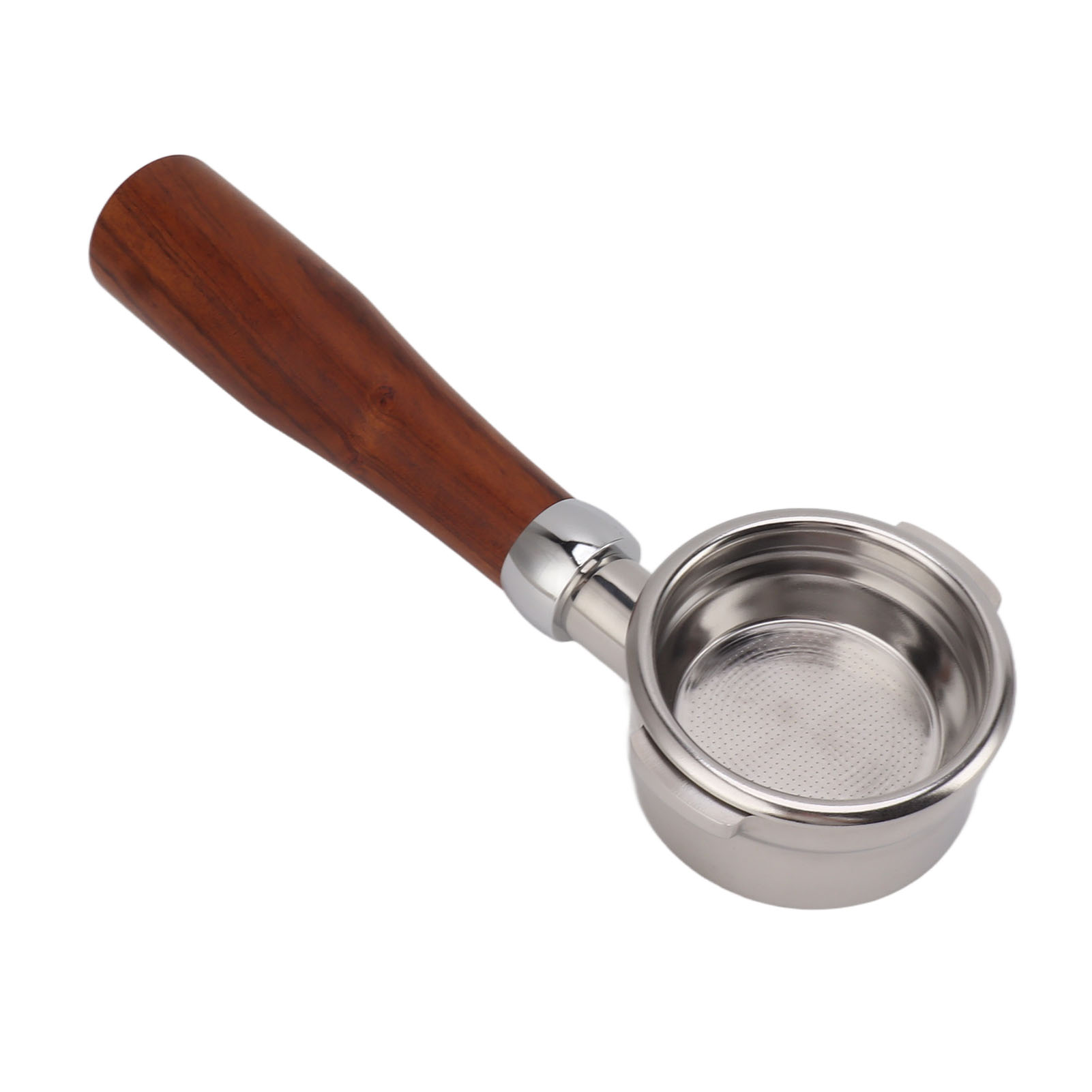 Bodenloser 58-mm-edelstahl-siebträger, Kompatibel Mit Breville Series 9, Mit Rosenholzgriff