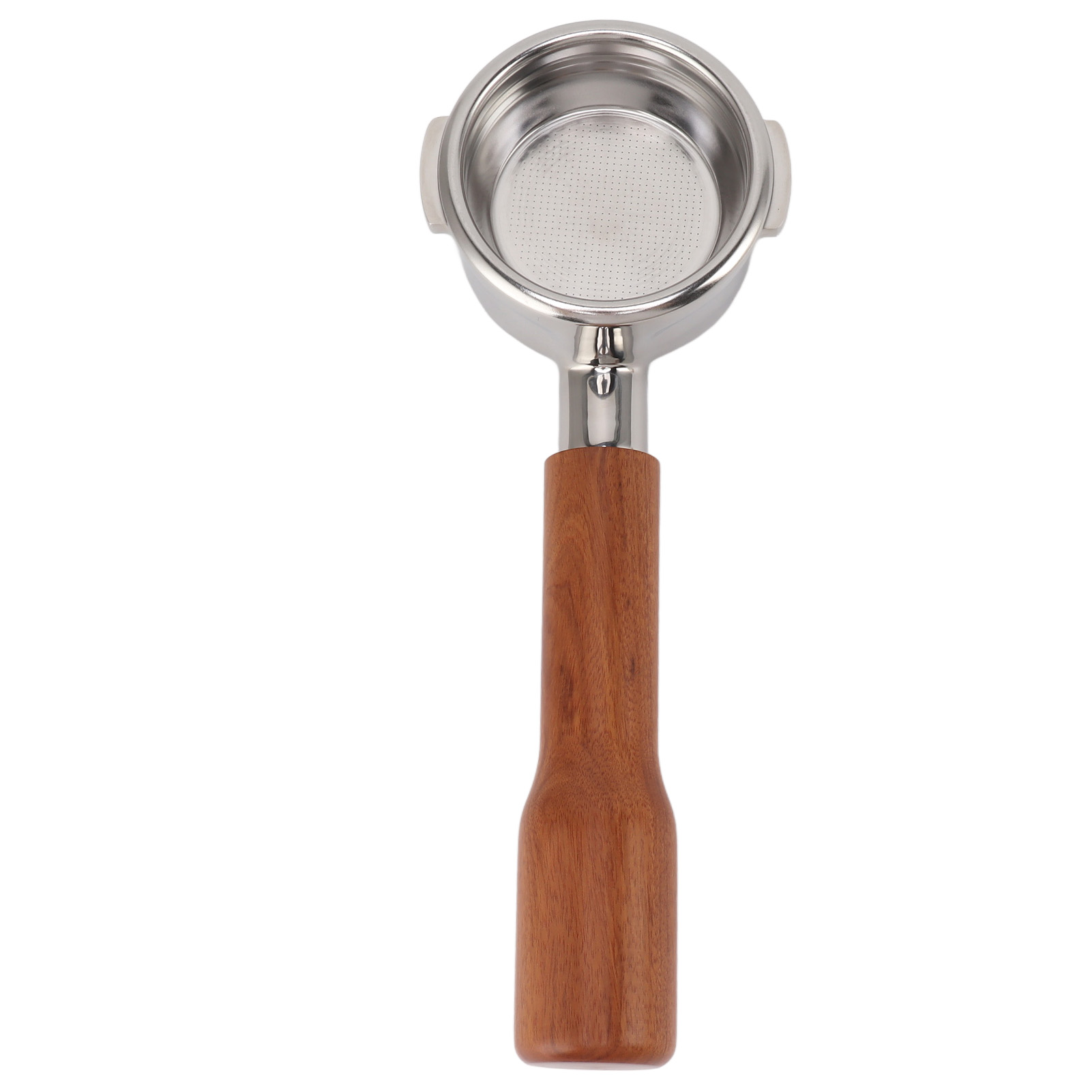 Bodenloser 58-mm-siebträger Für Breville Serie 9, Griff Aus Edelstahl Und Rosenholz, Professionelles Espressozubehör
