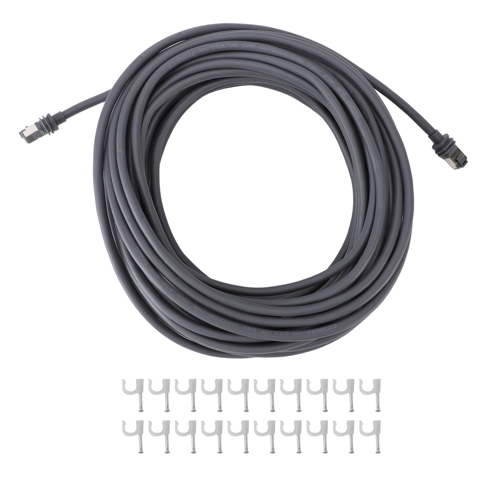 Starlink Gen3 V3 Ersatzkabel, Ip68 Wasserdicht, 9,2 M, 1200 Mbit/s, Mit 100 Clips Zur Wand- Und Fahrzeugmontage