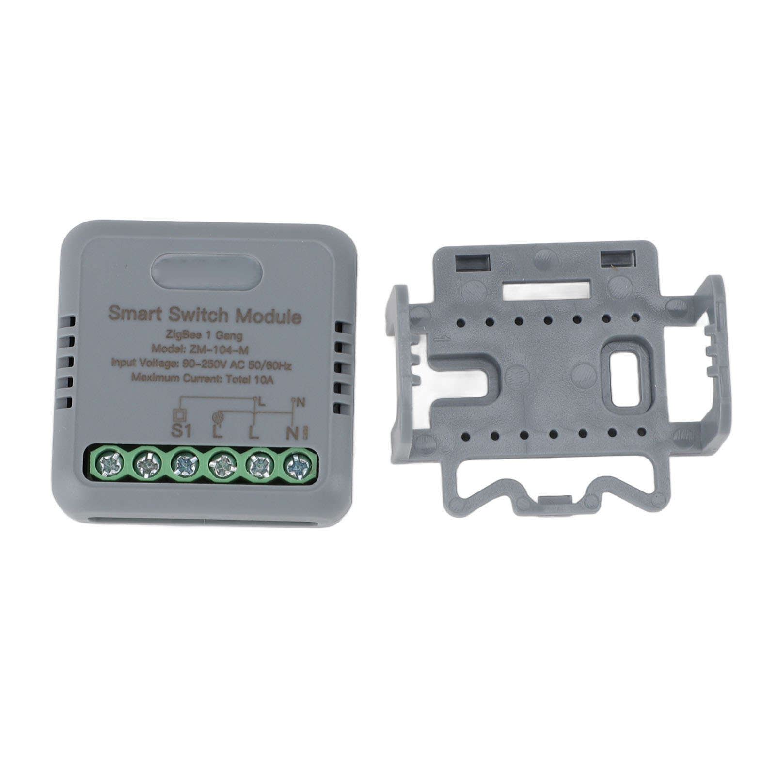 Tuya 1-kanal Zigbee Smart-relaismodul, Alexa-sprachsteuerung, Zeitplanung, Ac 90–250 V, 10 A, Pc, 40 X 40 Mm, Einfache Installation