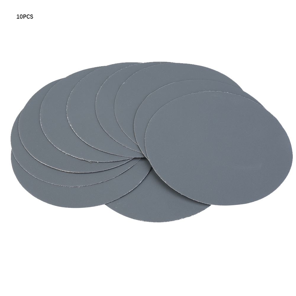 Rundschleifpapier, 15 Cm Durchmesser, 10er-packung, Körnung 180–10000, Pflanzenfasern Für Nass- Und Trockenschleifen, Vielseitig Einsetzbar Auf Metall Und Holz