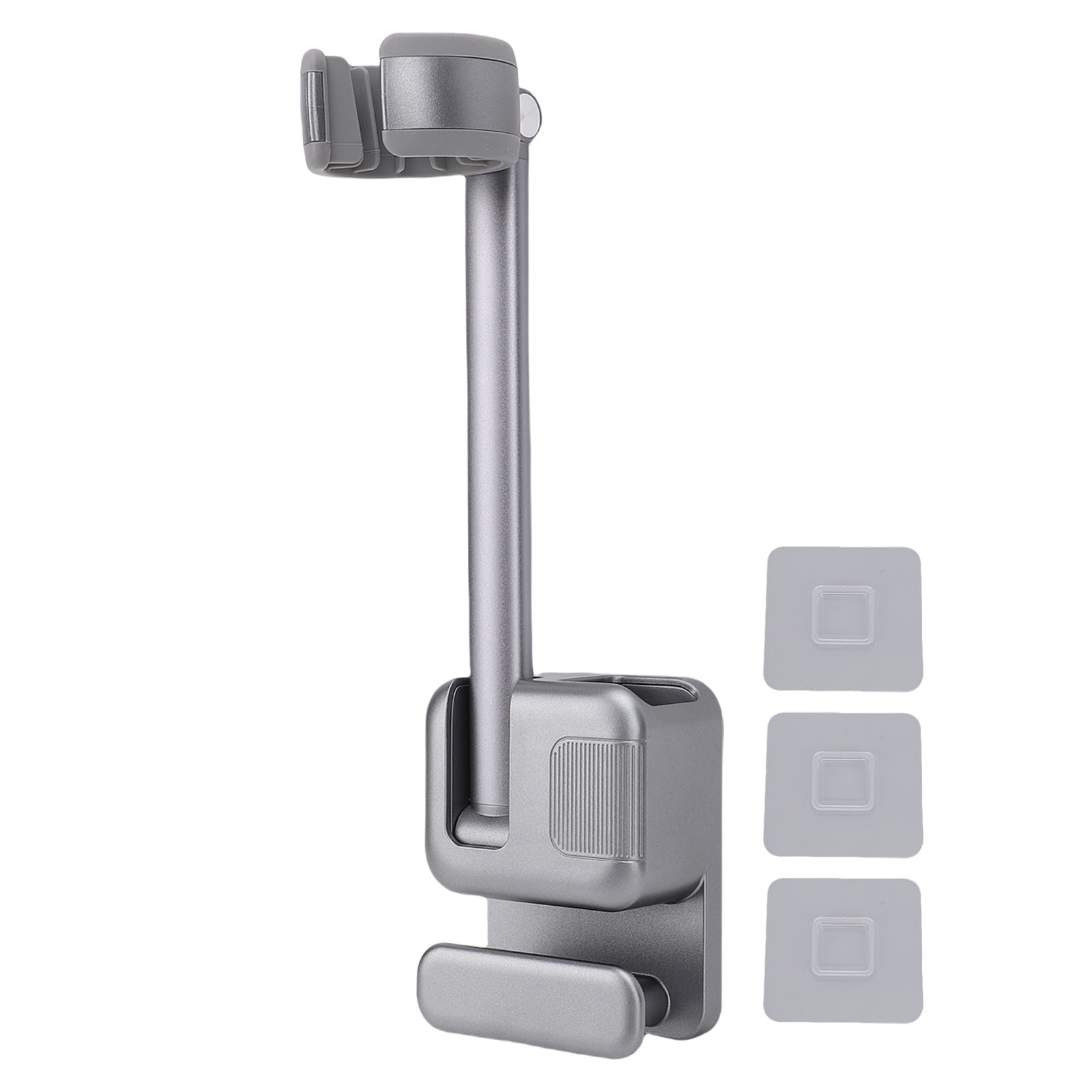 Toivize Wandhalterung Für Haartrockner, Aluminium Und Silikon, Kein Bohren Erforderlich, 266 X 75 Mm, Mit Bürstenhalter Und Kabelmanagement