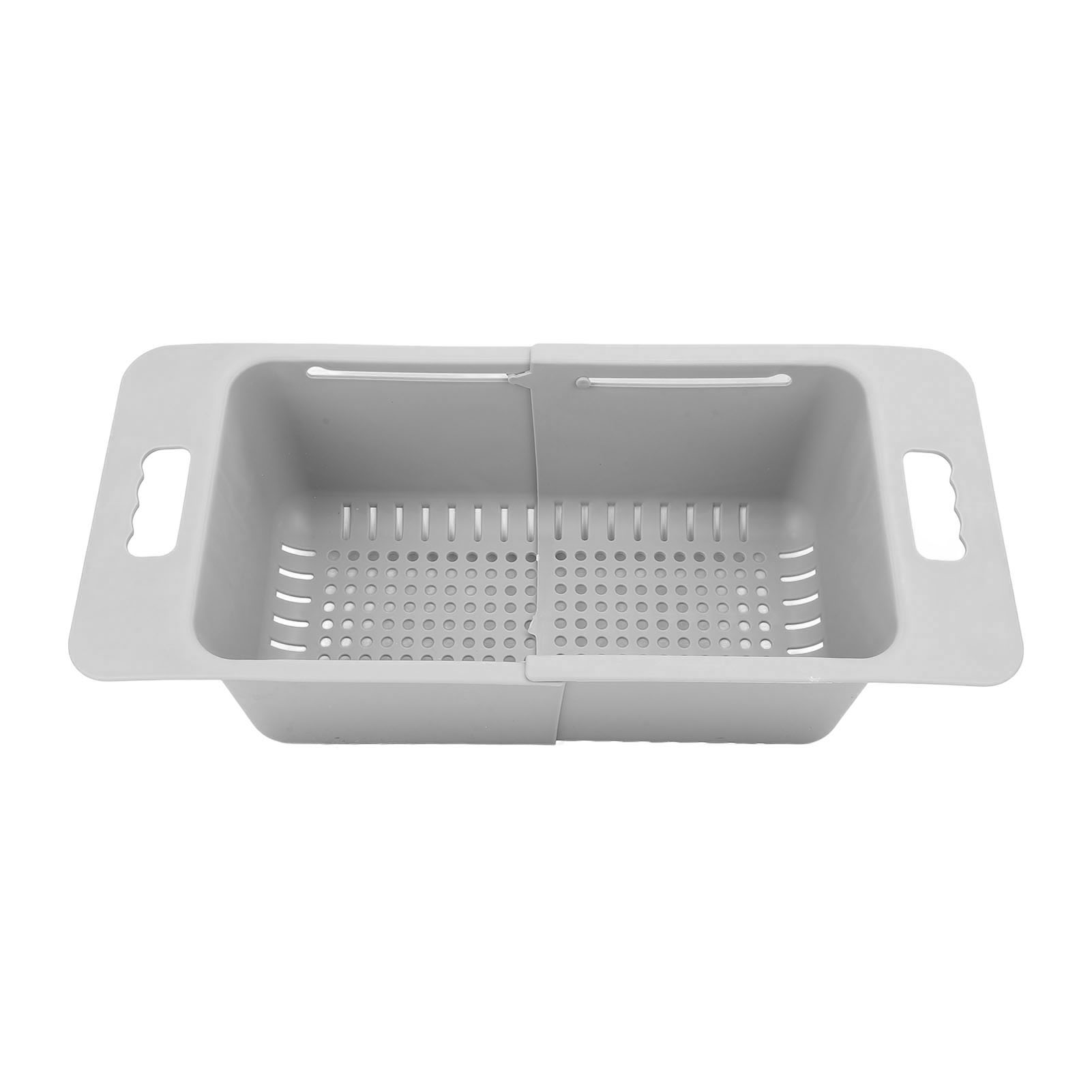 Verstellbarer Gefrierkorb, Grau, Robustes Pp, 40-52 Cm, Mit Griff Zur Aufbewahrung Von Gefriergut Und Optimaler Platzersparnis