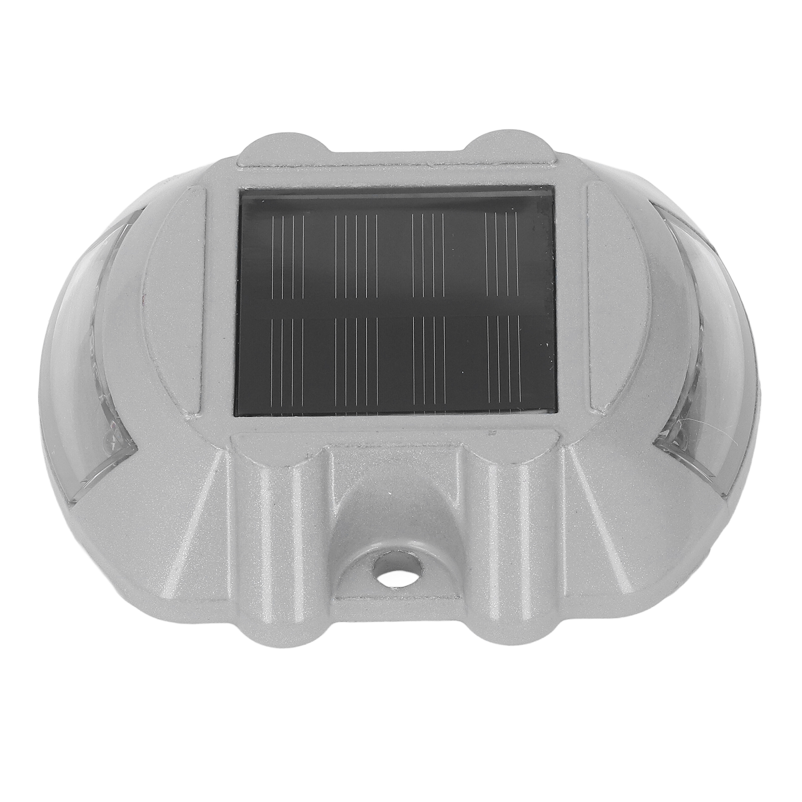 Toivize Goujon Solarpollerleuchte Aus Aluminiumguss Mit 12 Weißen Leds, Ip68 Wasserdicht, Für Einfahrten Und Gärten, Trittfest.