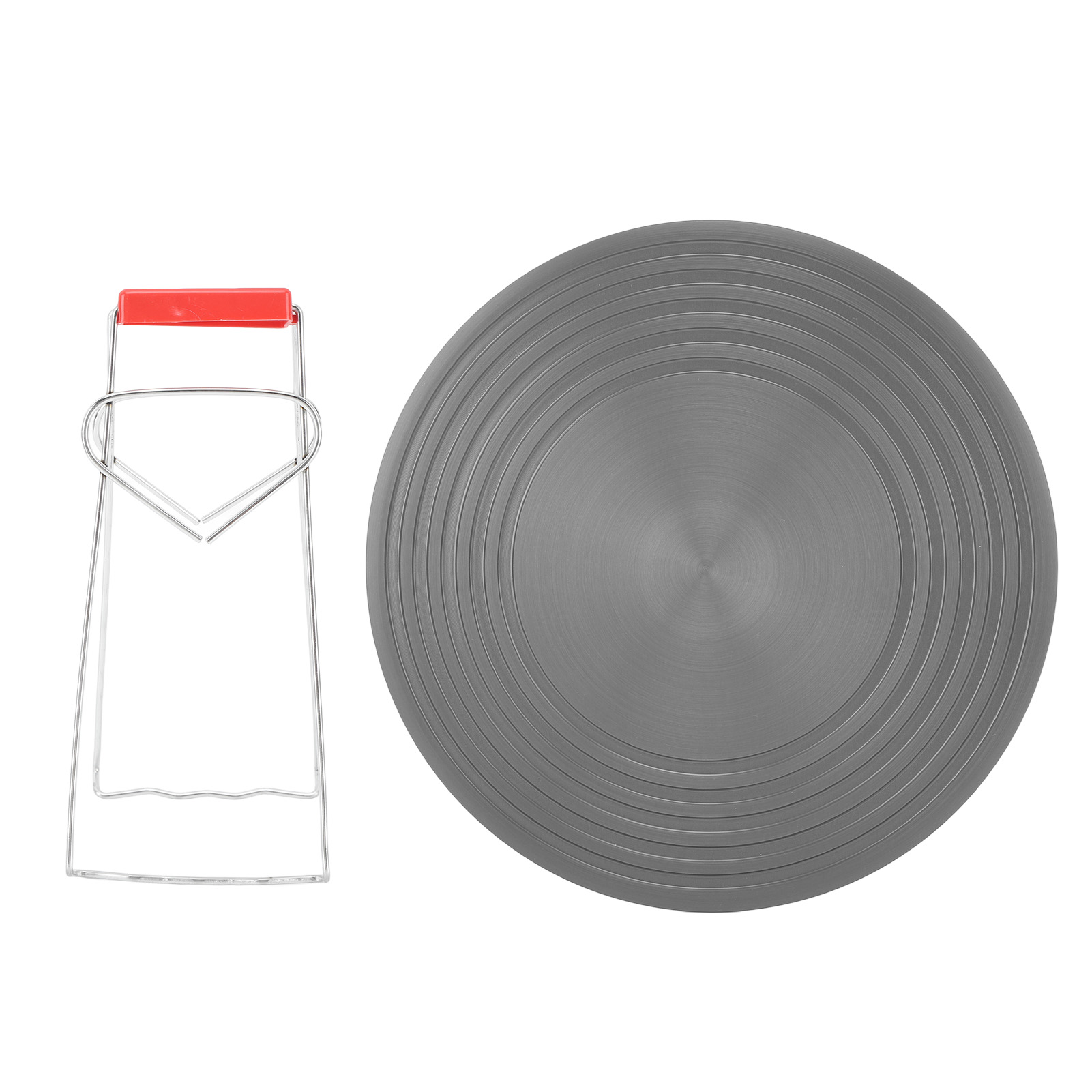 Wärmeverteiler Für Gas- Und Induktionskochfelder. 24 Cm Rutschfeste Aluminiumlegierungsplatte Mit Praktischer Dunstabzugshaube.