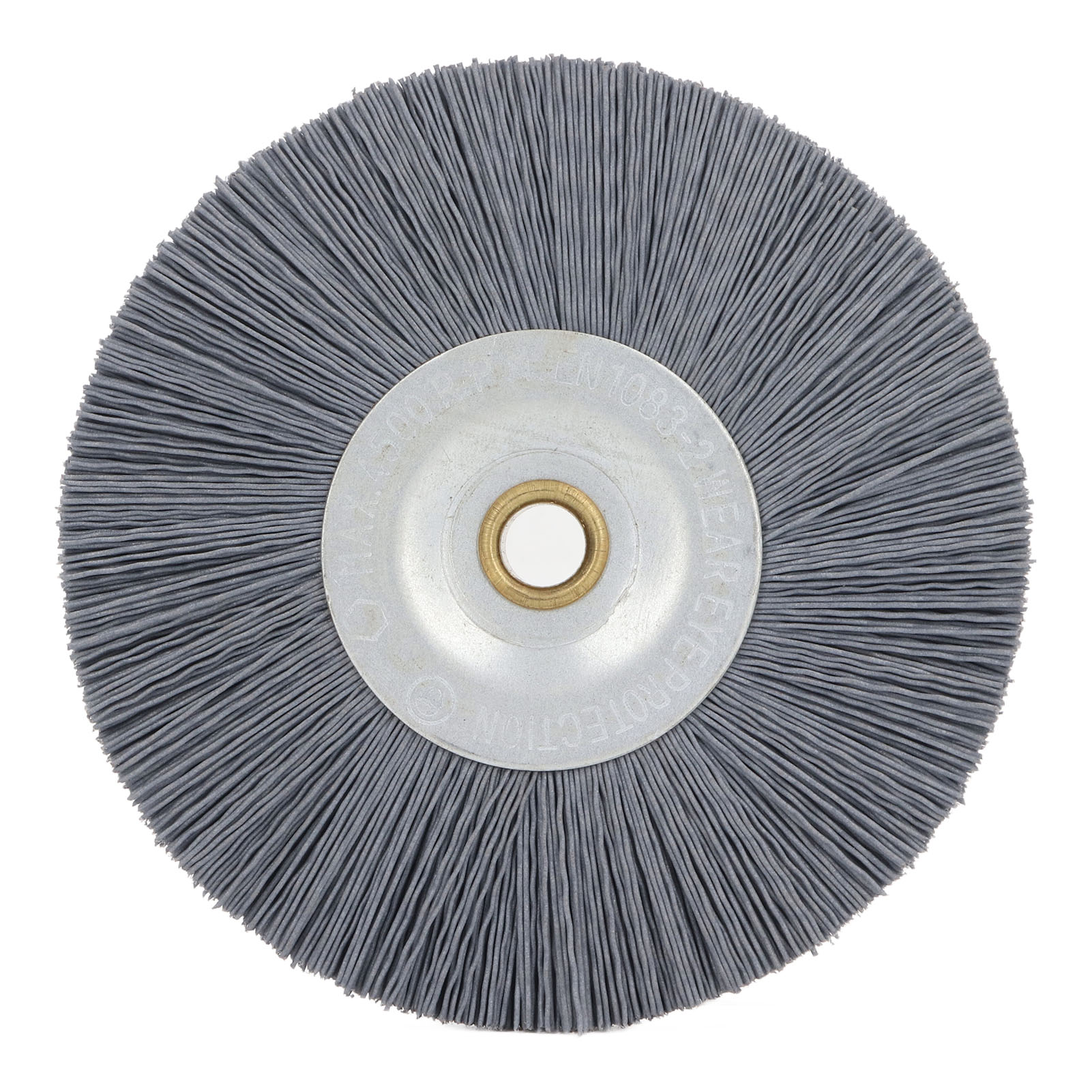 Weiche Nylon-entkieferbürste, Ø 120 Mm Bohrung, 10 Mm Dicke, 15 Mm Edelstahl, Für Professionelle Schlüsselmaschinen