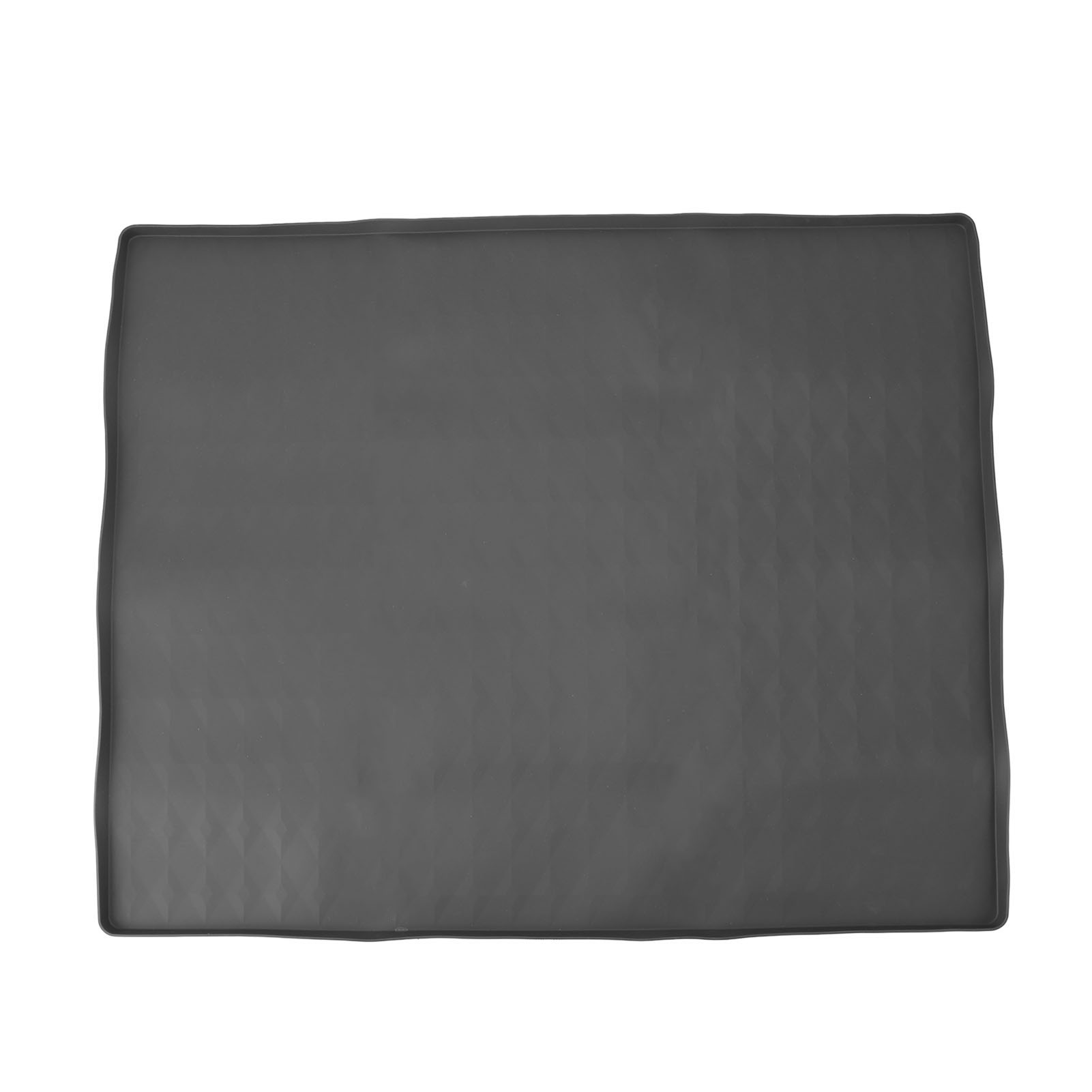 Silikon-schutzmatte Für Waschmaschine Und Trockner, Rutschfest, Wasserdicht Mit Erhöhtem Rand, Grau, 60 X 50 Cm