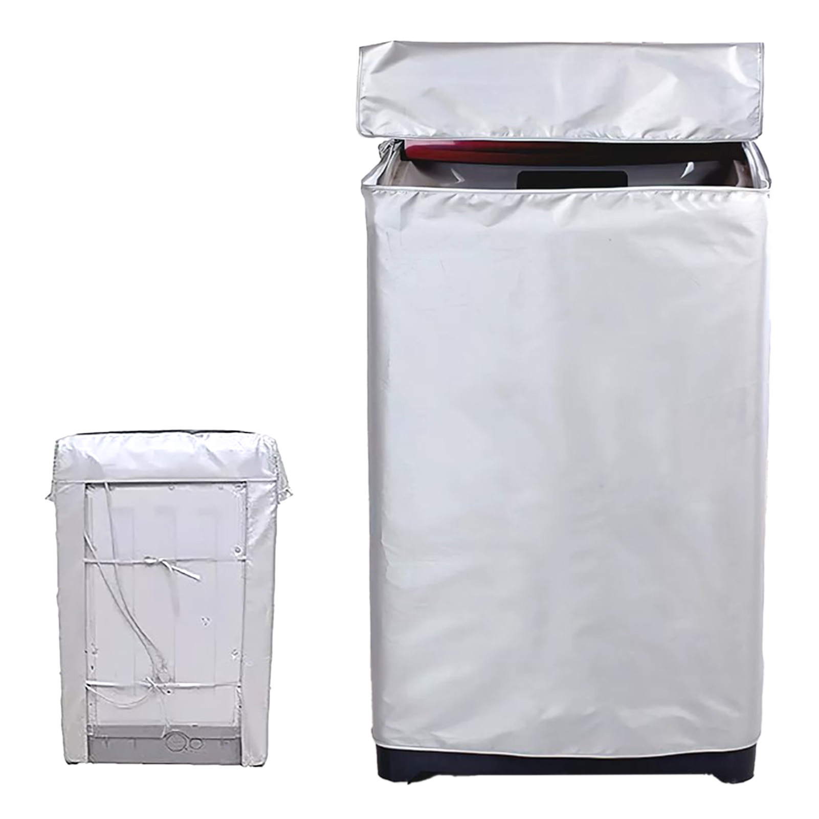 Abdeckung Für Toplader-waschmaschinen, Wasserdicht Und Uv-beständig, Aus Satin-polyester, 65 X 65 X 103 Cm, Mit Reißverschluss