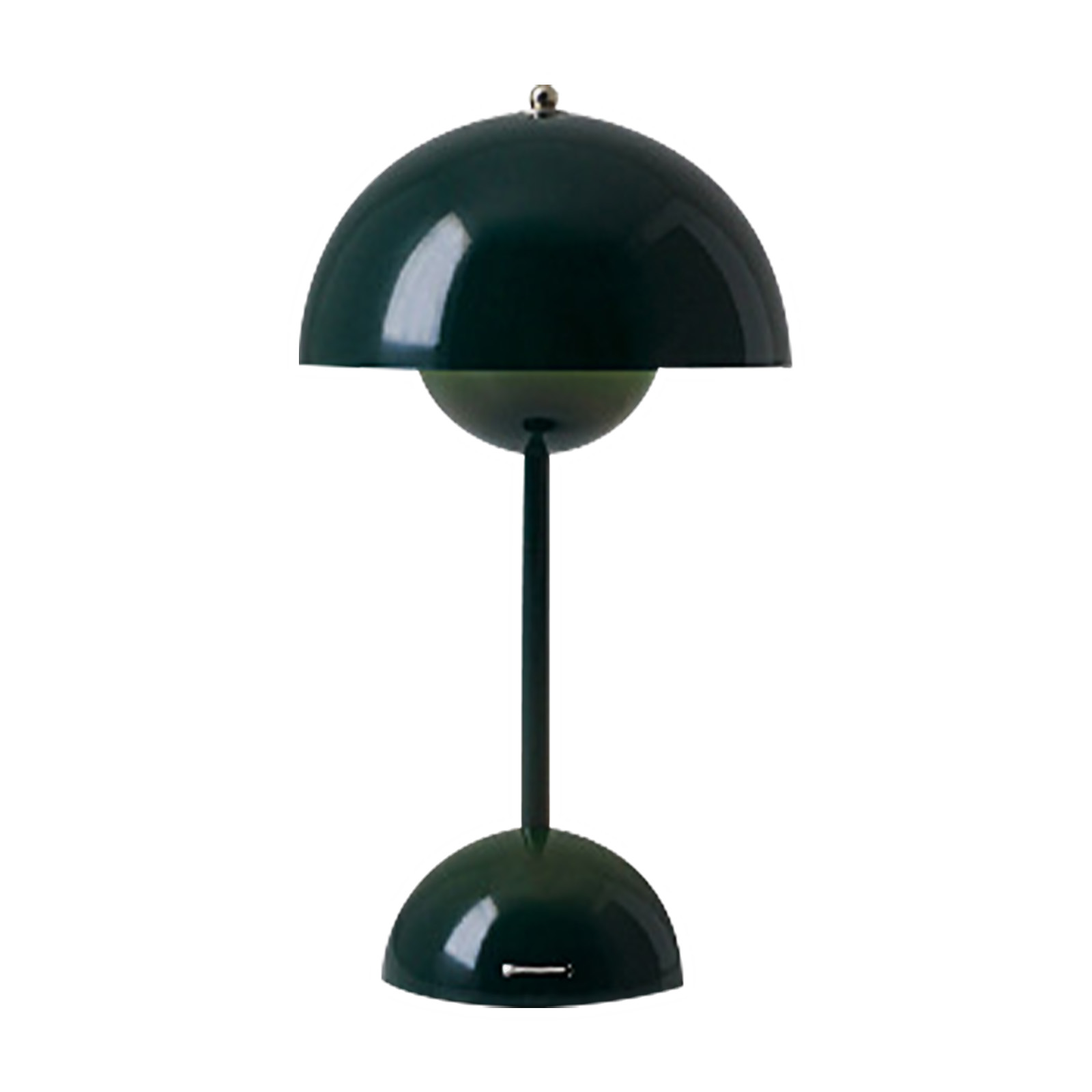 Wiederaufladbare Led-tischleuchte Mit Usb-anschluss, Grünem Pvc-lampenschirm, 3600-mah-akku, Modernem Design, Kabellos, Berührungsempfindliche Beleuchtung