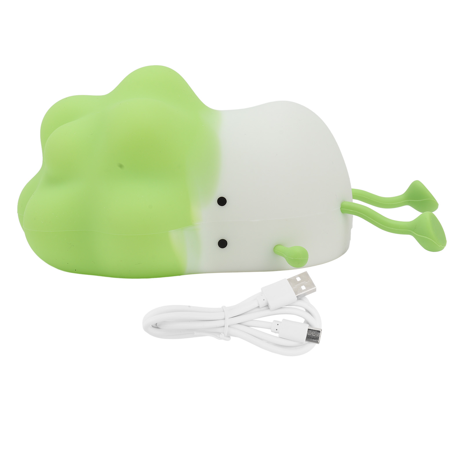 Grüne Silikon-nachtleuchte K1110, Wiederaufladbarer Handyhalter In Kohlform, Sanftes Led-licht (3000 K), Originelles Design, Gemütliche Atmosphäre