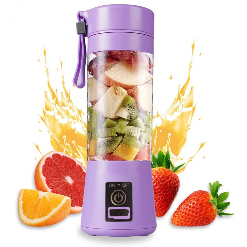 Tragbarer, Wiederaufladbarer 380-ml-usb-mixer Mit 6 Klingen Für Säfte Und Smoothies – Praktisch Und Kompakt
