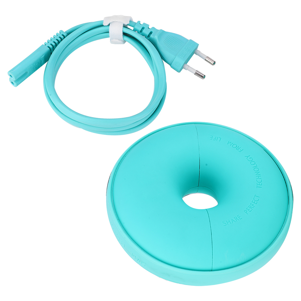 Grüne, Donut-förmige Usb-c-steckdosenleiste, 1600 W, Pc V0, Feuerfest, 2 Usb-anschlüsse + 1 Usb-c-anschluss, Schnellladefunktion, 1,5 M Kabel, Kompakt
