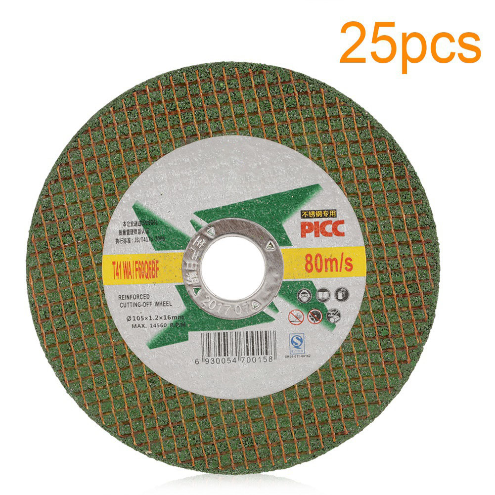Harztrennscheiben 105 X 1,2 Mm, Körnung 36, Grün, Für Edelstahl Und Aluminium – Packung Mit 25 Robusten Hochleistungsscheiben