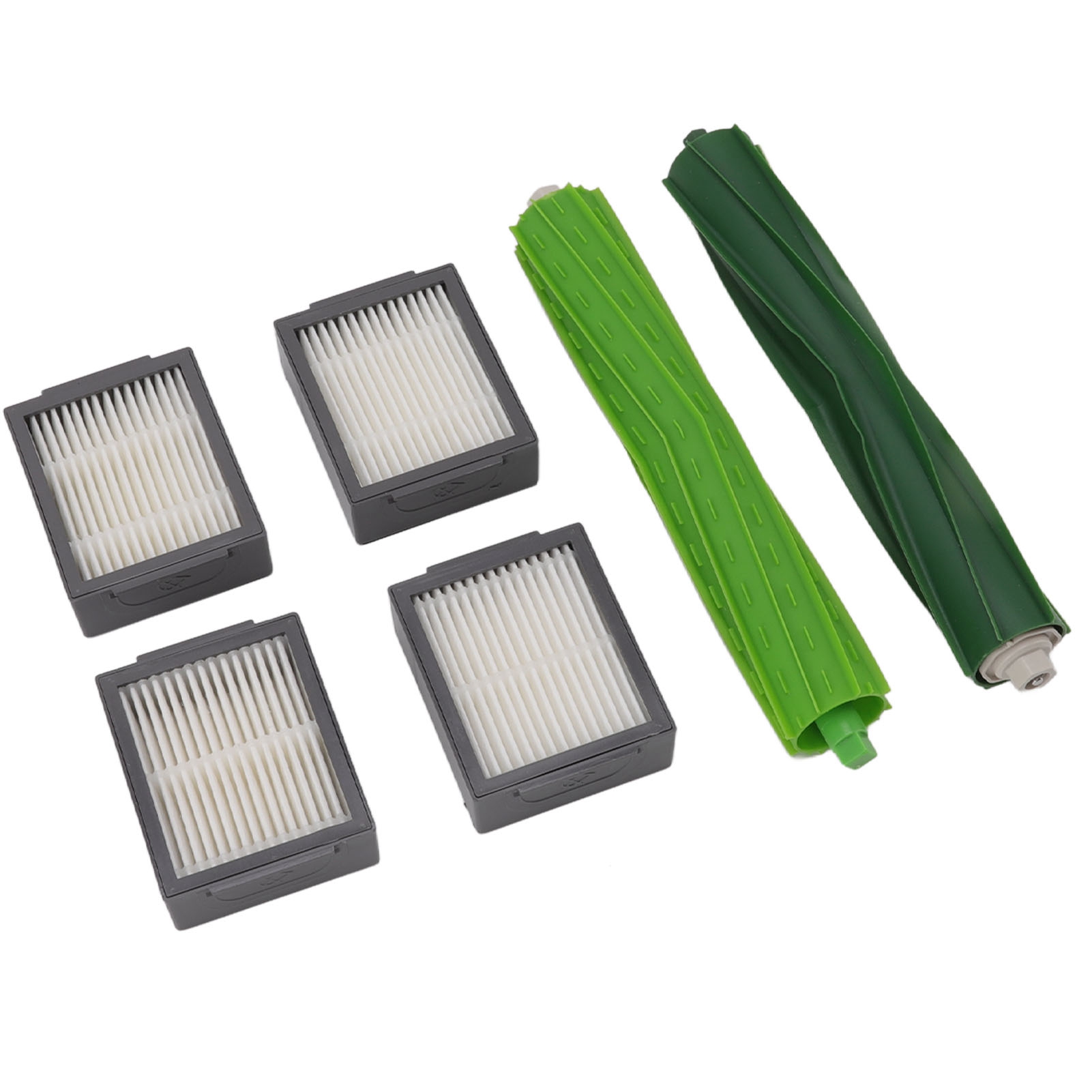 Irobot I7/i7+/e5/e6/i3 Saugroboter-ersatzteilset – 2 Mittelbürsten + 4 Kompatible Hepa-filter