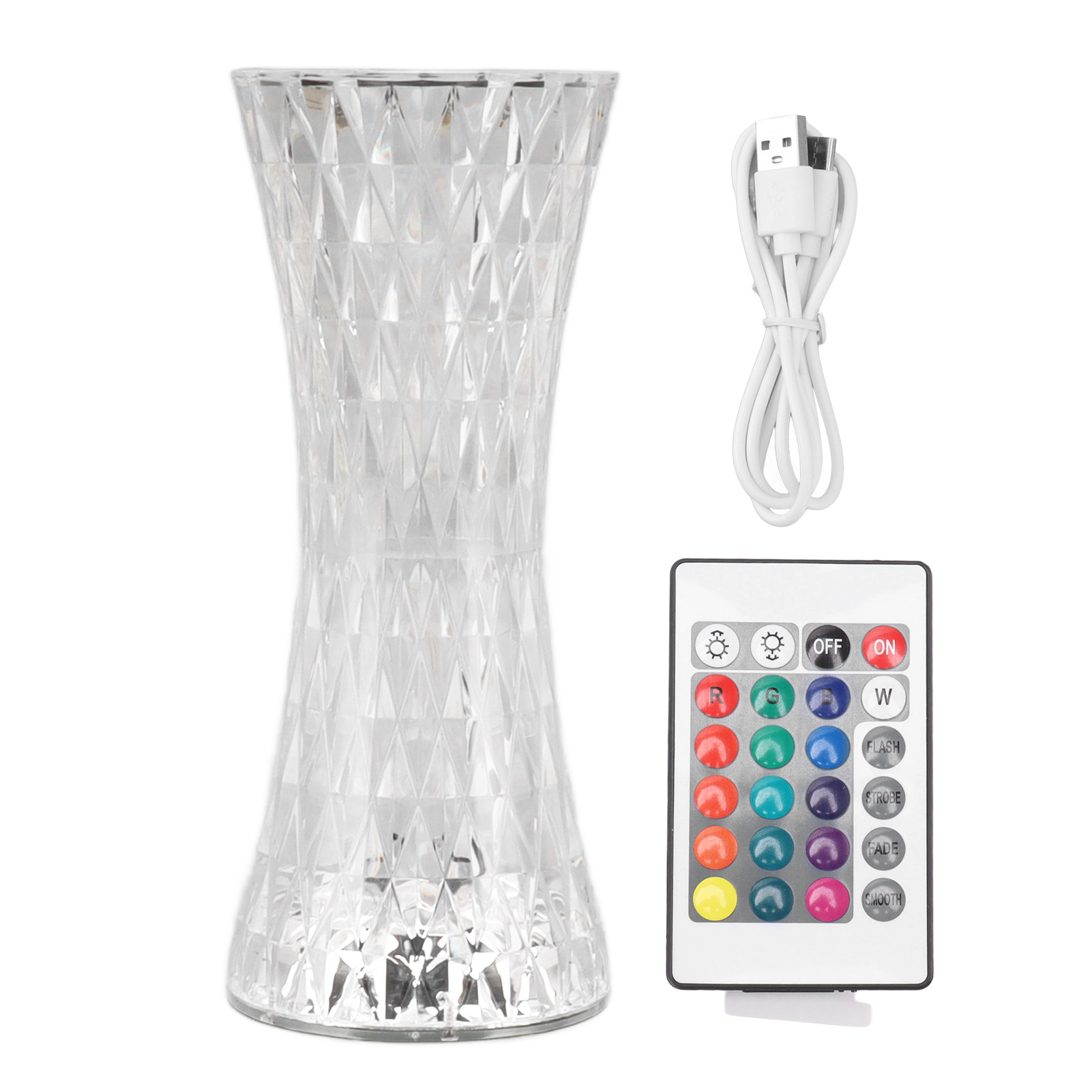 Toivize Wiederaufladbare Acryl-nachttischlampe, Rgb 16 Farben, Fernbedienung, Elegantes Modernes Kabelloses Design Für Schlaf- Und Wohnzimmer