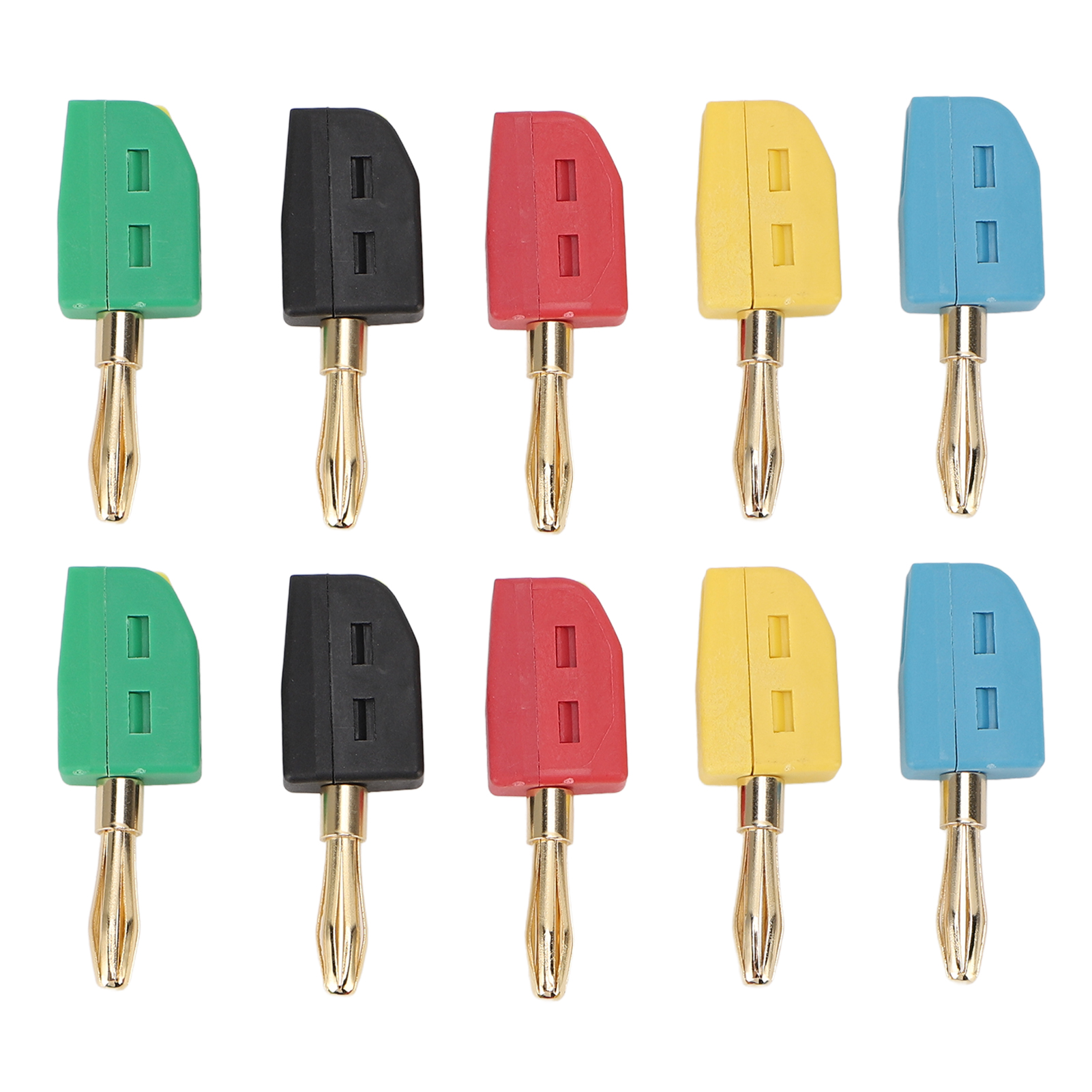 4 Mm 32 A Vergoldete Bananenstecker Aus Messing, Lötfreie Schnellverbindung, Pa6-isolierung, 10er-packung Für Test- Und Laboranwendungen
