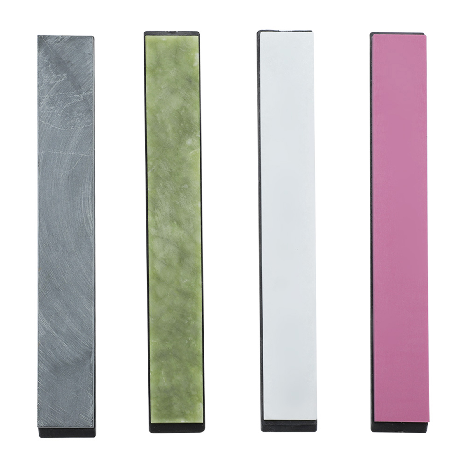 Set Mit 4 Schleifsteinen, Körnung 3000–10000, Rutschfeste Unterseite, 150 X 20 Mm Naturstein Für Messer