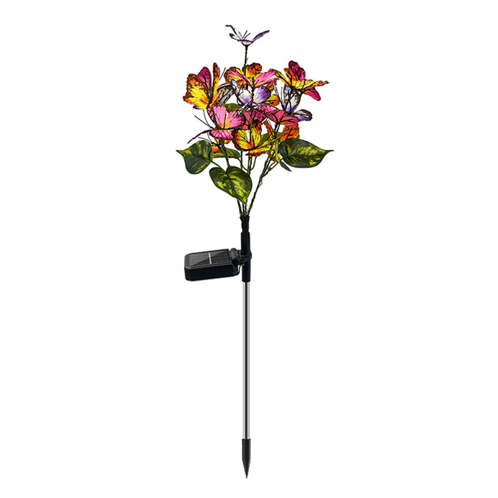 Solarleuchte In Schmetterlingsform, Für Den Außenbereich, Schutzart Ip65, Elegantes Design, Für Garten, Terrasse, Einfahrt, 1 Stück