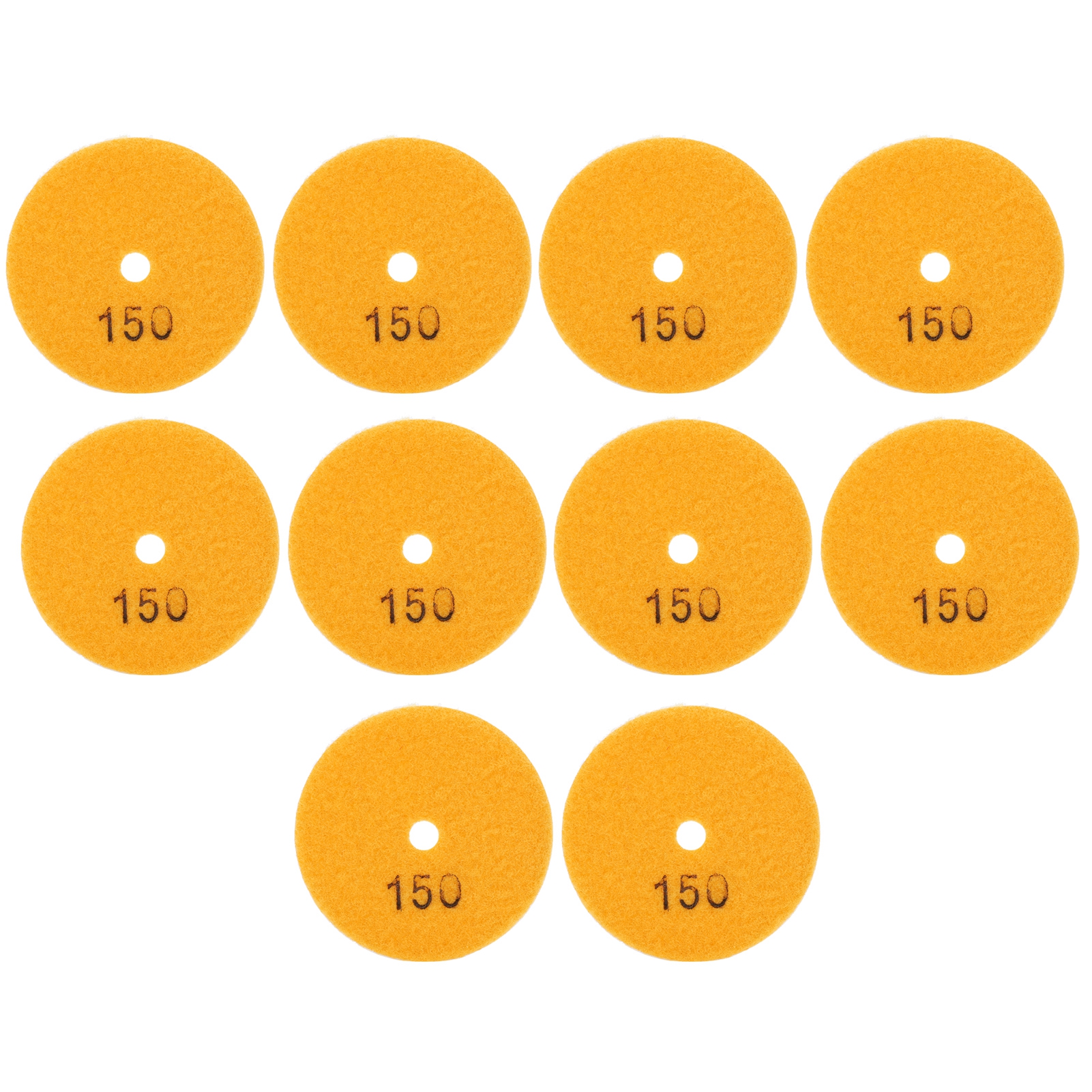 80-mm-diamantpolierscheiben, Körnung 150, Orange, 10er-packung Für Marmor, Beton, Stein, Nass- Und Trockenpolieren, Hochbeständiges Harz
