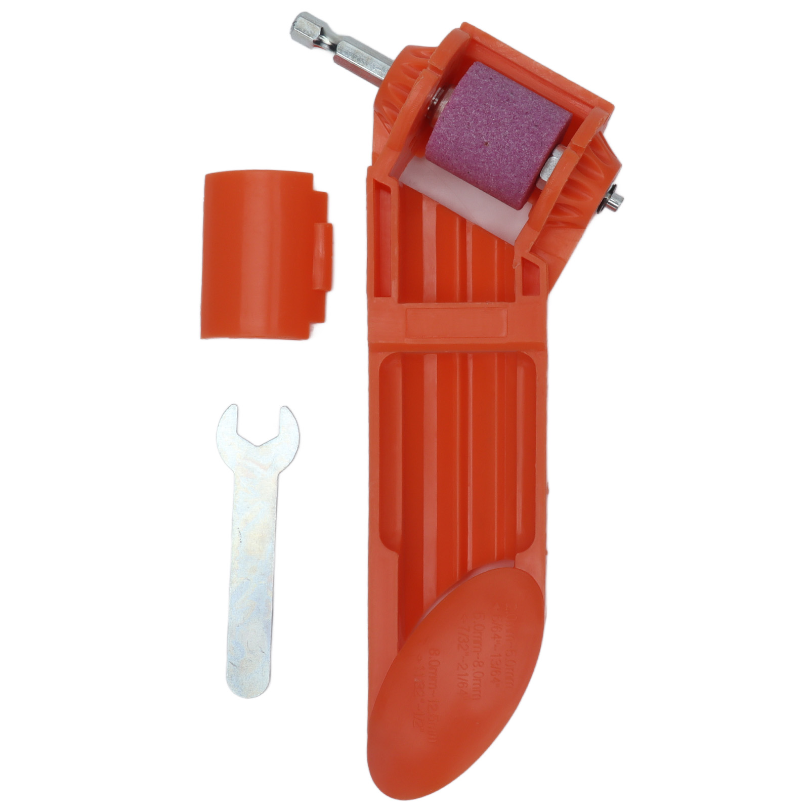 Tragbarer Bohrerschärfer – Brauner Korund 2–12,5 Mm – Orange