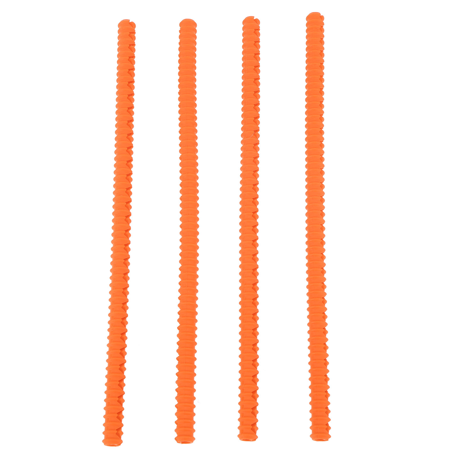 Toivize Silikon-backofenschienenschutz – Hitzebeständig Bis 360 °c, 4-teiliges Set, Orange, 36 Cm, Sicher Zum Kochen