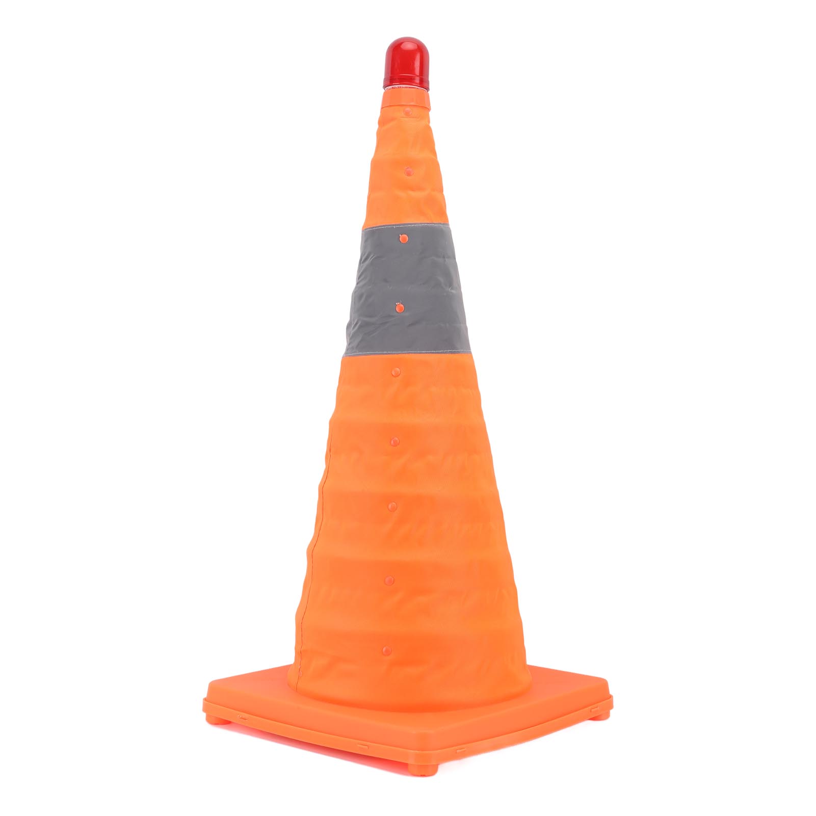 Einziehbarer Verkehrskegel - Toivize - 60 Cm - Integrierte Led, Uv-beständiges Pe/pp, Faltbar 29 X 29 X 12 Cm, Ideal Für Baustellen Und Parkplätze