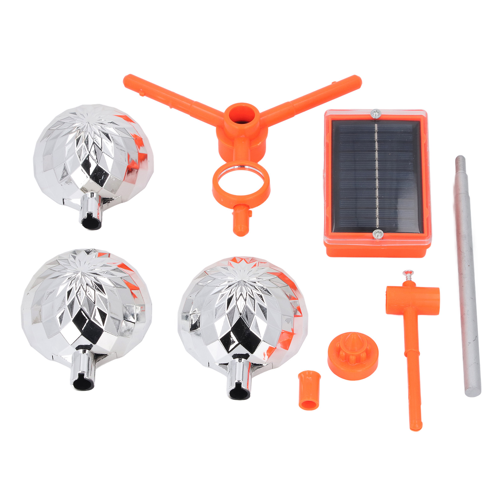 2-in-1 Solar-vogelscheuche, 360° Drehbar, Wasserdichter Abs-lichtreflektor Für Garten Und Landwirtschaft, Effektiver Schutz