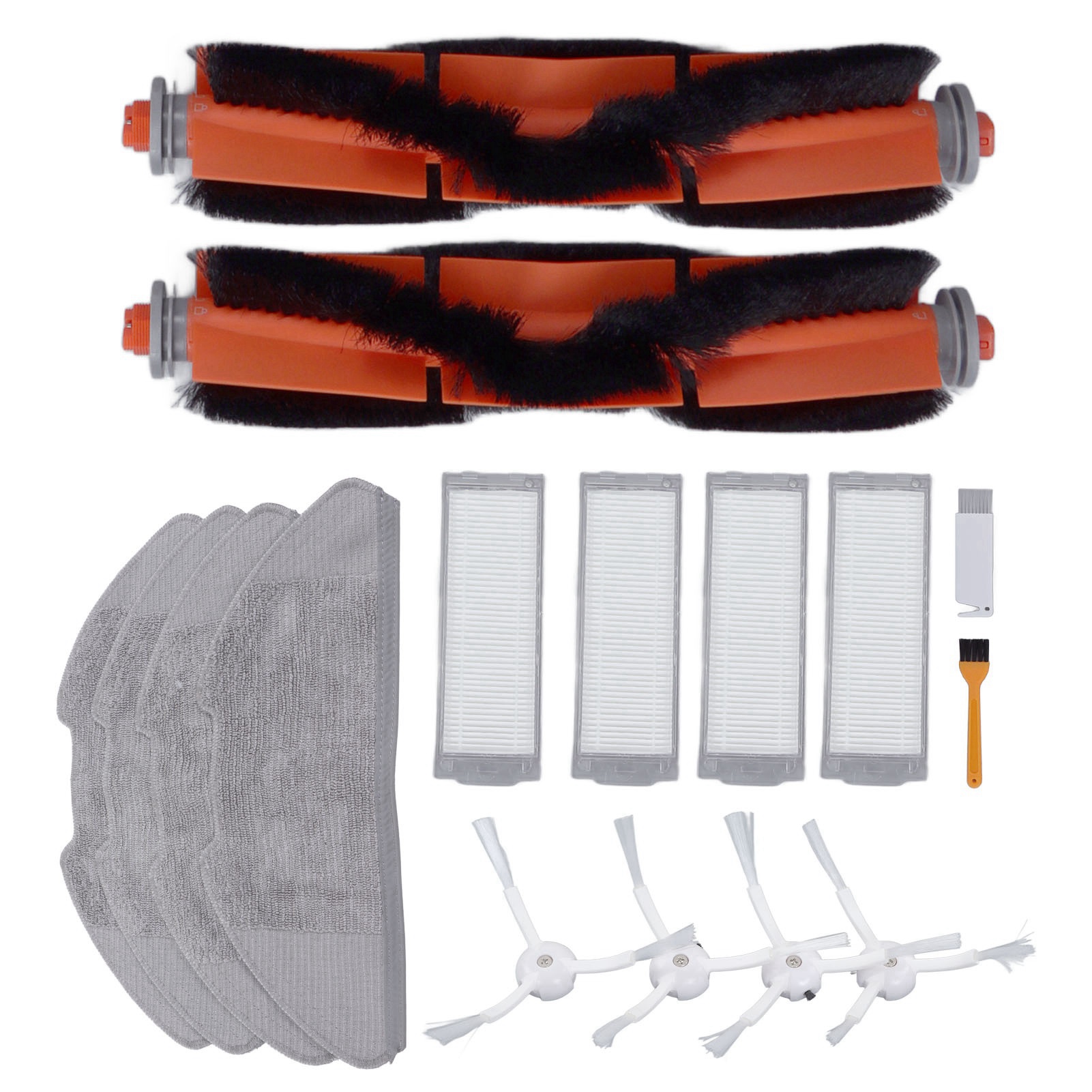 Xiaomi Mi Robot Vacuum Mop 2 Lite Pro Mjstl Mjst1s Ersatzteilset Mit Bürsten, Hepa-filtern Und Reinigungstüchern