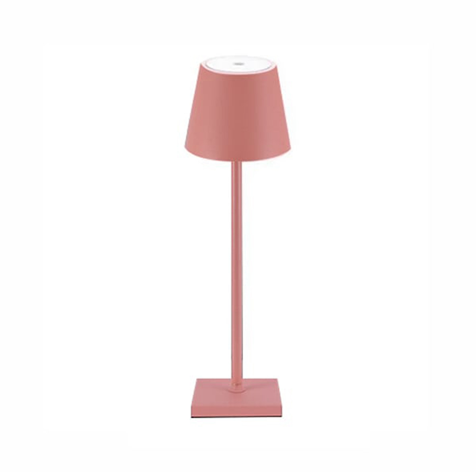 Wiederaufladbare Led-schreibtischlampe, Kabellos, Rosa Aluminium, 38 X 10 Cm, 3 Helligkeitsstufen, Augenschutz, Elegantes, Modernes Design