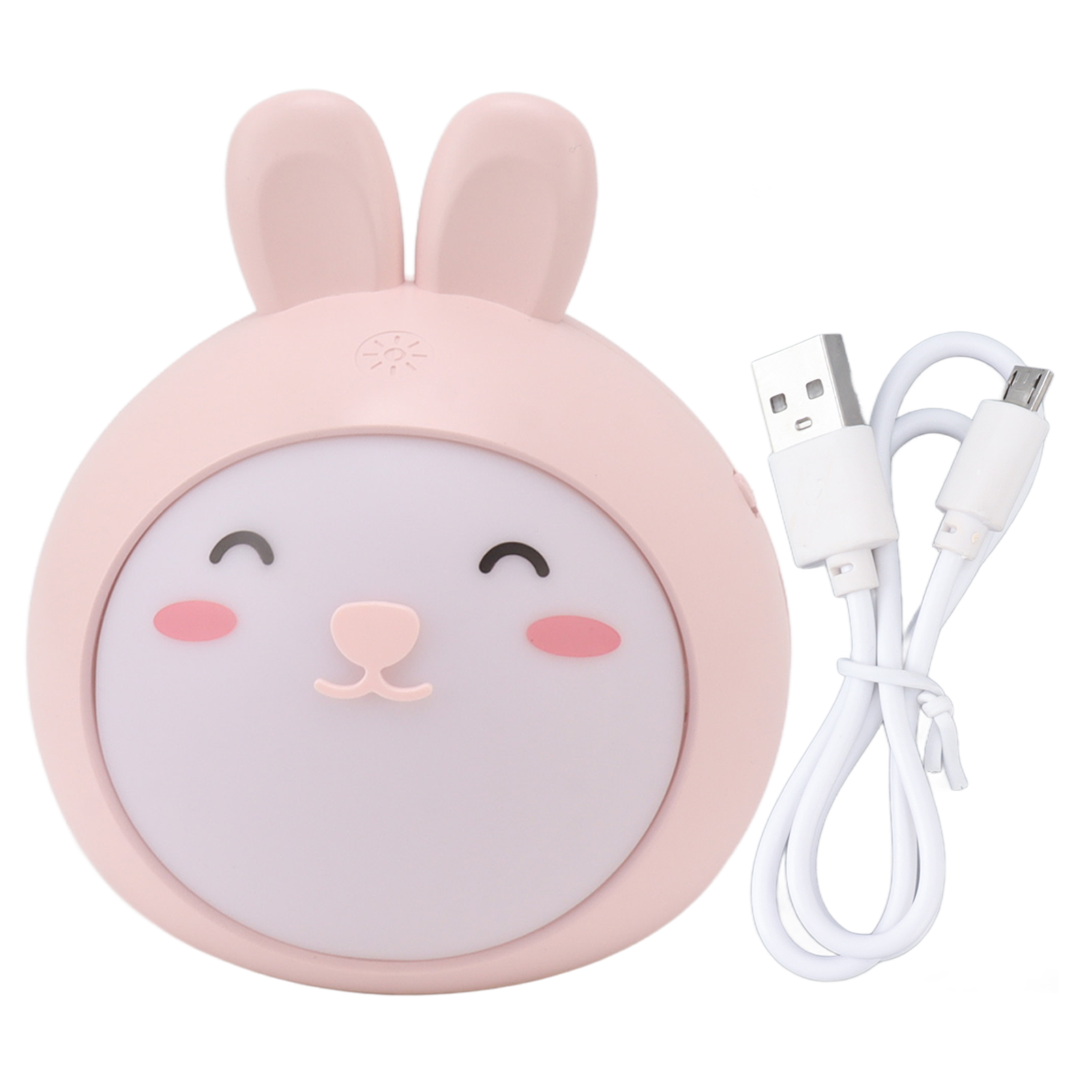 Rosa Hasen-nachtlicht Mit Touch-funktion, Stufenlos Dimmbar In 3 Stufen, 1200 Mah Usb-akku, Niedliches Abs-design Fürs Schlafzimmer