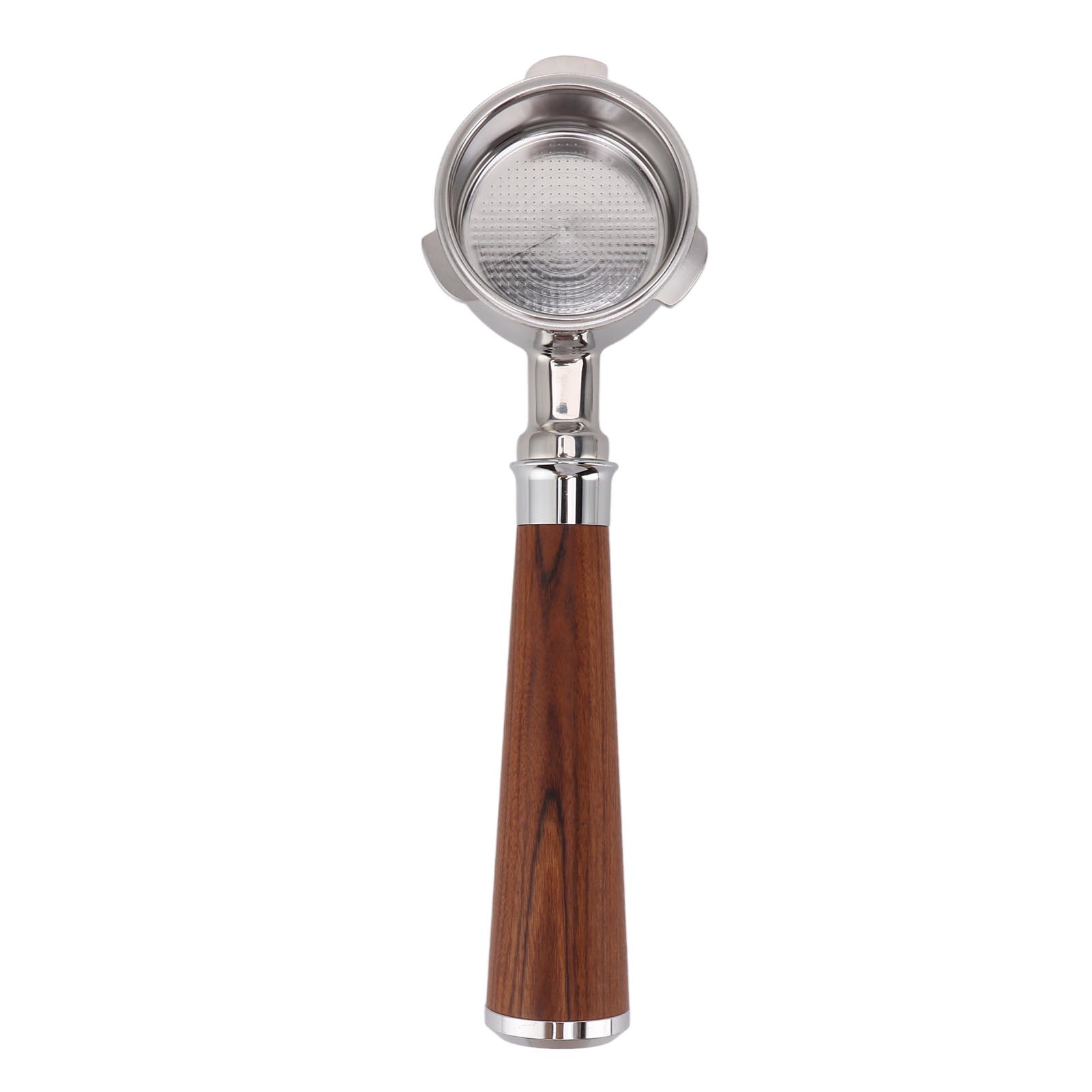 Bodenloser 51-mm-toivize-filterhalter, Kompatibel Mit Der Donlim Petrus Edelstahl-espressomaschine Aus Rosenholz Mit 3 Ohren