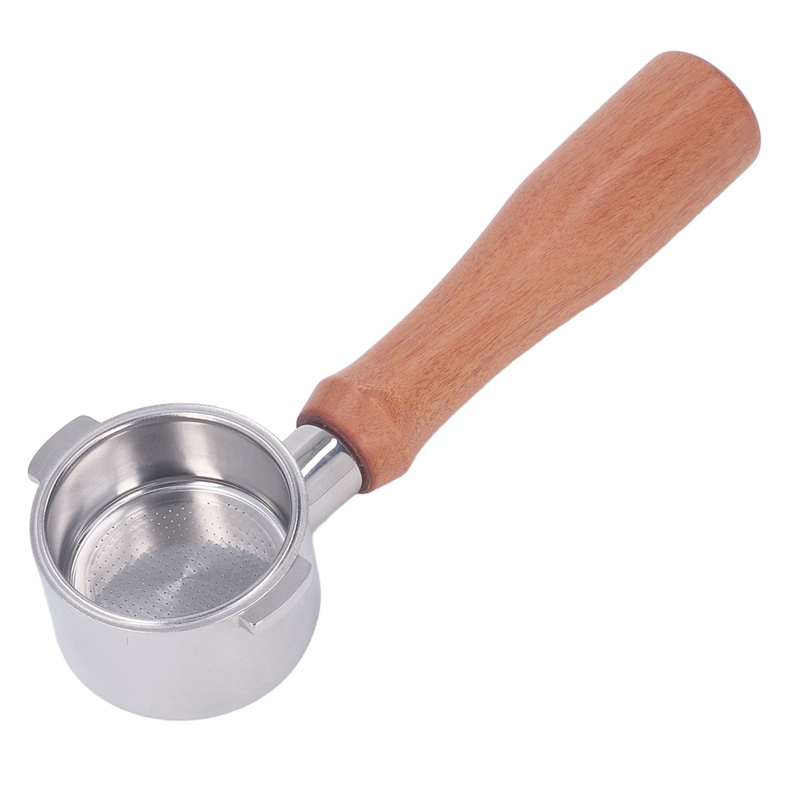 Bodenloser Filterhalter Für Delonghi Ec0310, Edelstahl 304, Roter Holzgriff, 51 Mm
