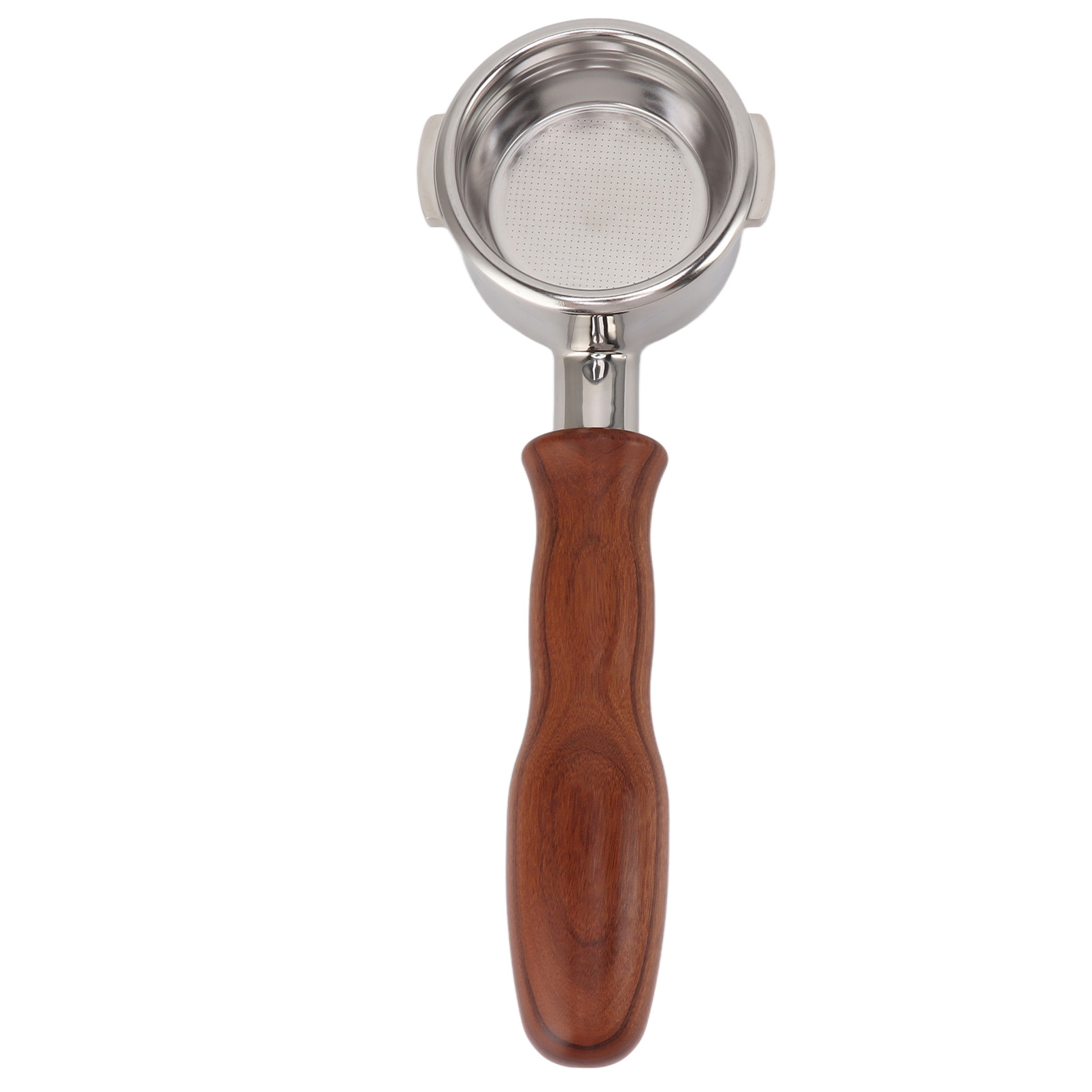 Bodenloser 58-mm-siebträger, Kompatibel Mit Breville Series 9, Edelstahlgriff Aus Rosenholz
