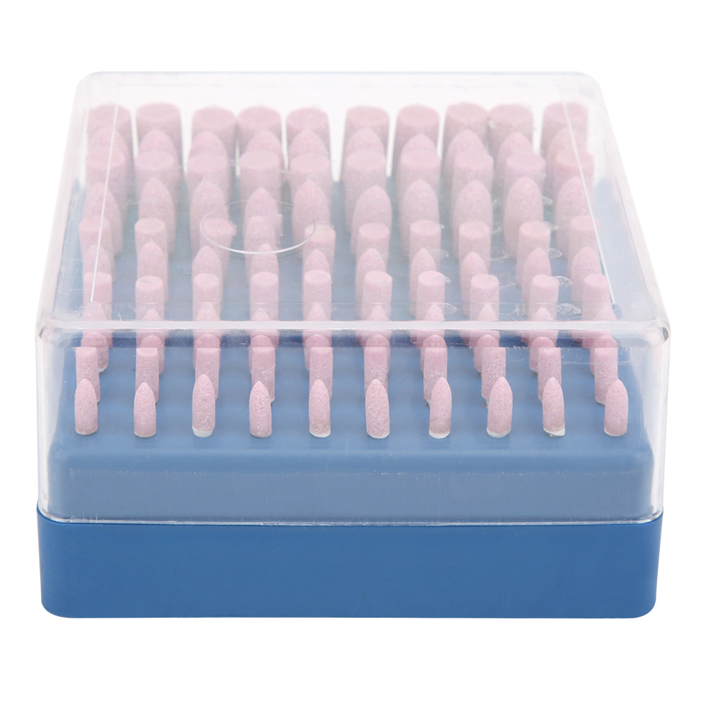 Packung Mit 100 Rosafarbenen Korund-schleifscheiben (pa), Körnung 80, 3 Mm Schaft, Für Dremel, Präzisionsschleifen Von Stein, Holz Und Metall, Verschiedene Formen