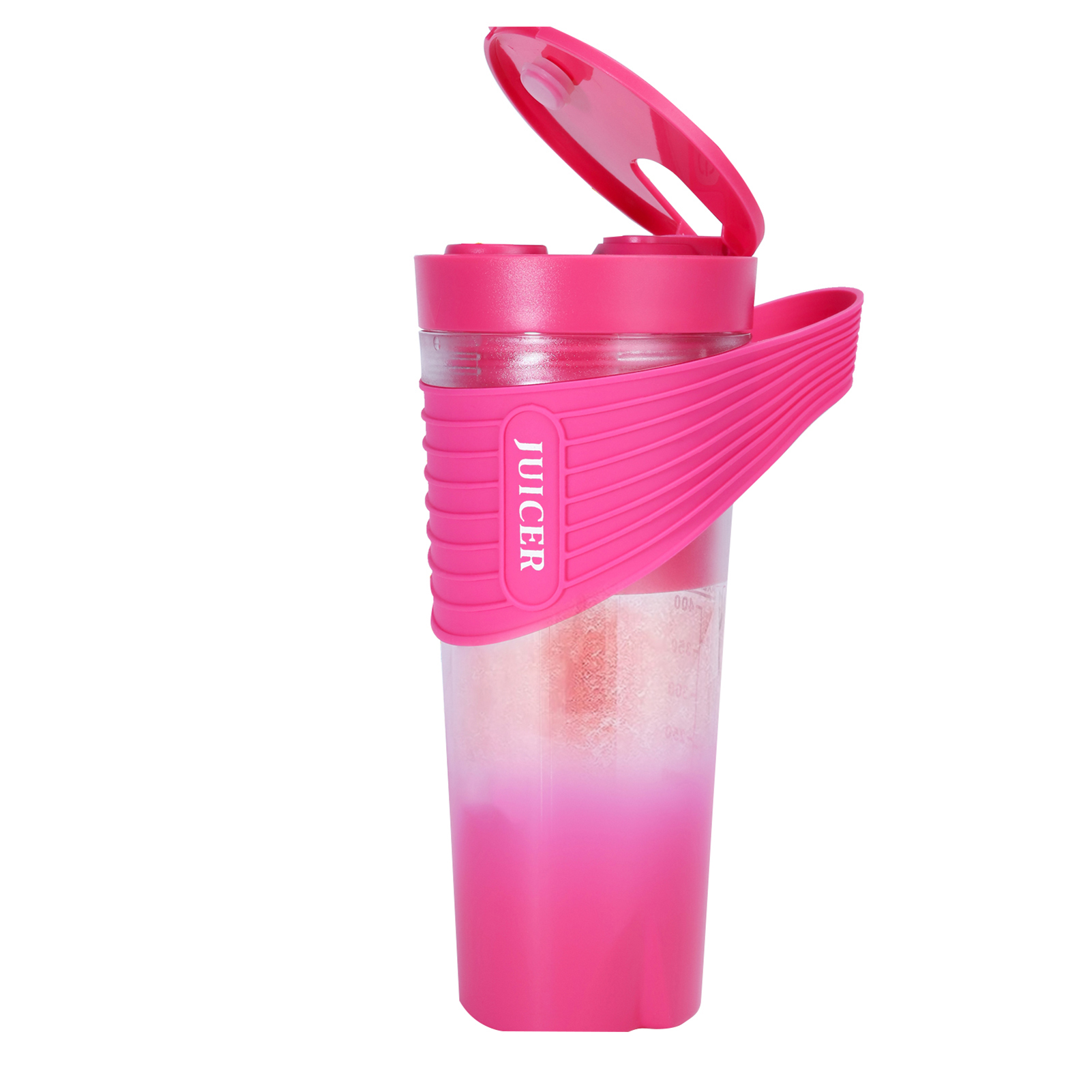 Toivize 460-ml-standmixer, Usb-c-aufladbar, Wasserdicht (ip7), 6 Klingen, 150 W Leistung, Kompakt, Pink