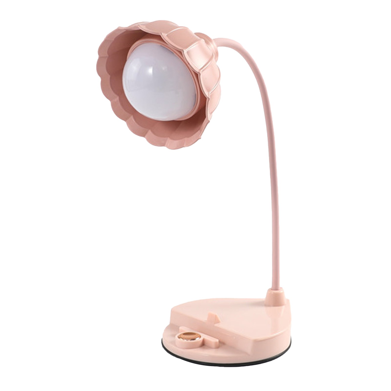 Toivize Faltbare Led-leselampe, Blumen-touch-steuerung, Usb-aufladbar, Rosa Kunststoff
