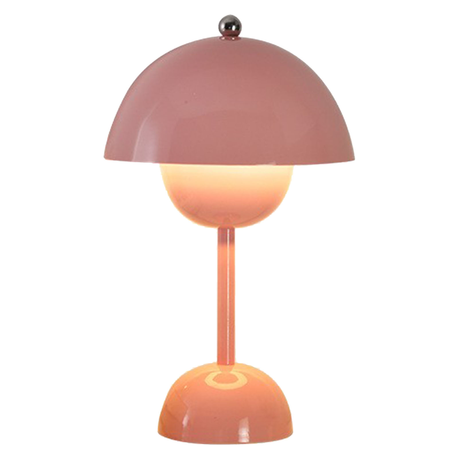Toivize Led-schreibtischlampe, Rosafarbenes Eisen, Minimalistisches Design, 3 Verstellbare Schirme, 18 X 30 Cm