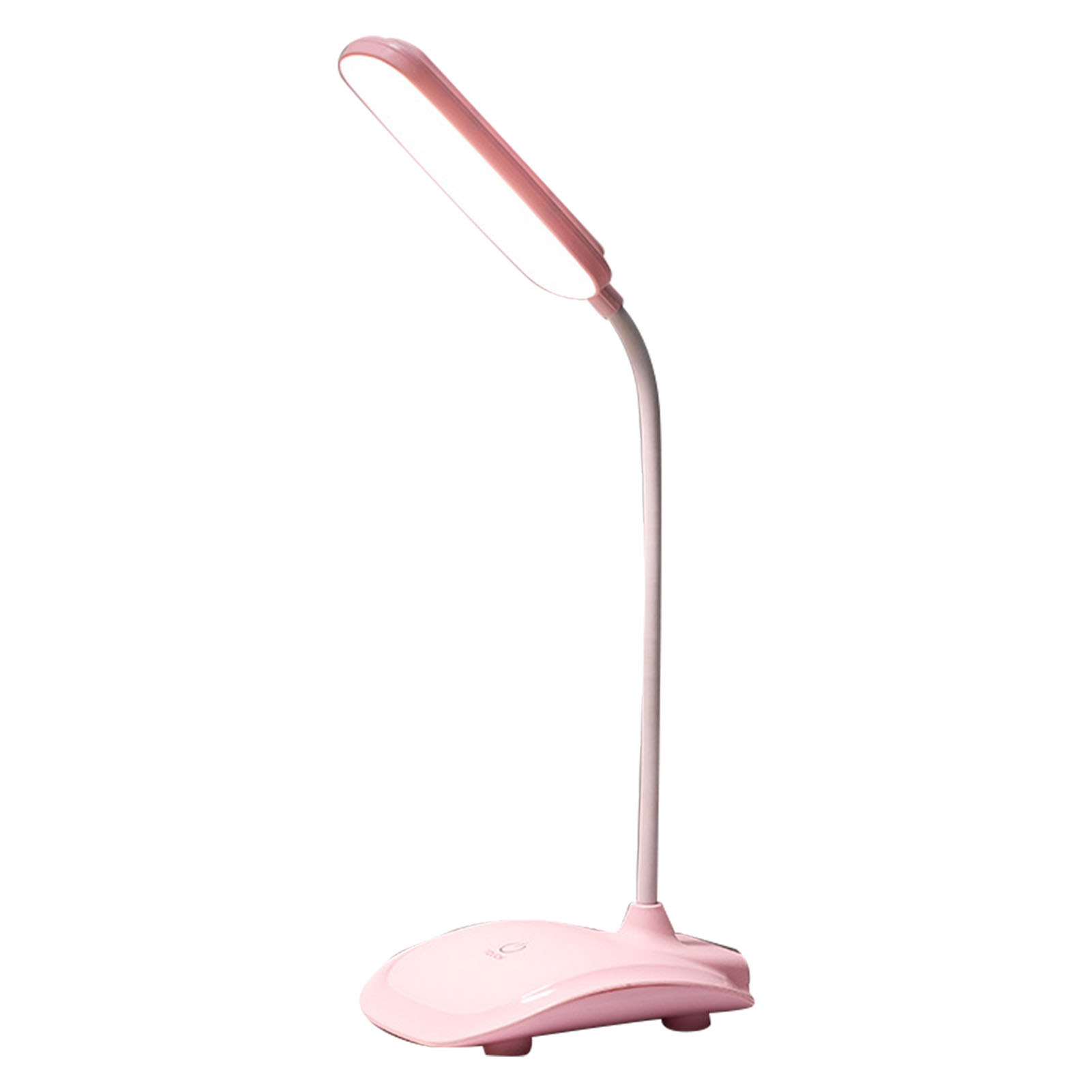 Pinkfarbene Led-schreibtischlampe Mit Berührungssensor, Stufenlos Einstellbarer Helligkeit, 3 Farbtemperaturen, 360° Flexiblem Arm, Usb-aufladbar