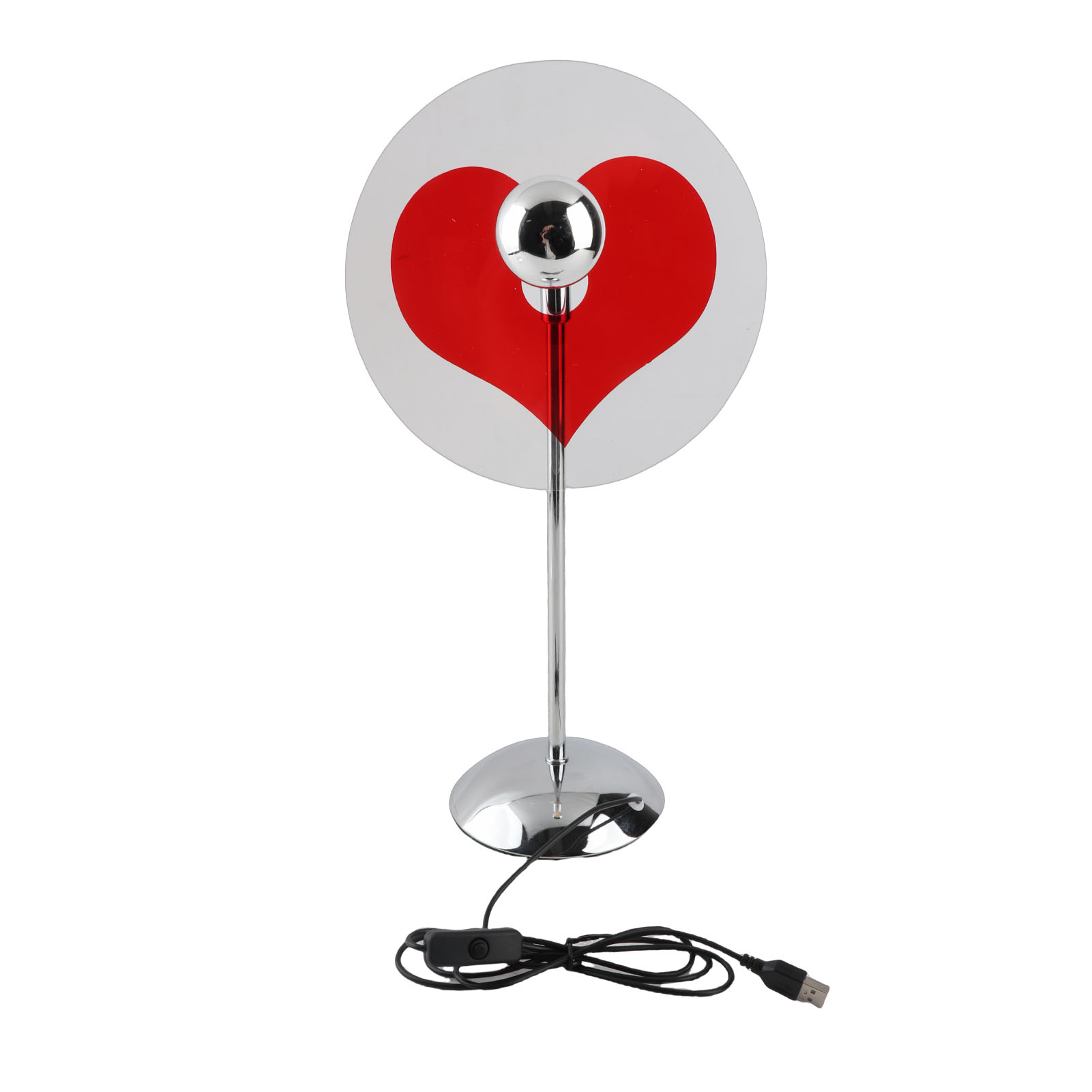 Herzförmige Projektionslampe, 4 W, 360°-drehung, Design Aus Acryl Und Edelstahl, Romantisches Ambiente, Schlafzimmer-/wohnzimmerdekoration, Usb