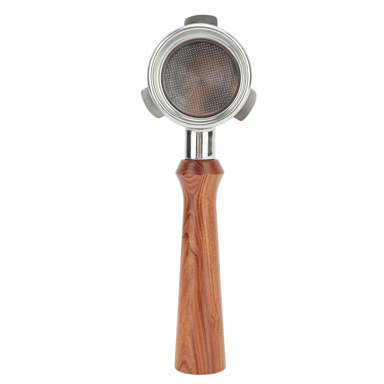 Bodenloser Siebträger Für Breville 870/880, 54 Mm Durchmesser, Edelstahl Und Rotes Holz, Kompatibel Mit Serie 8