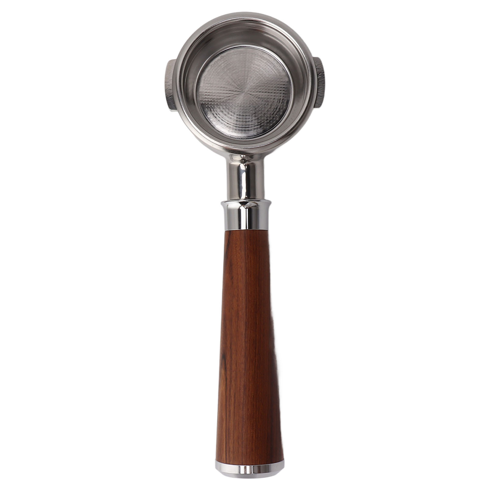 Bodenloser 58-mm-edelstahl-siebträger, Kompatibel Mit Breville Series 9, Mit Rotem Holzgriff Für Präzise Extraktion